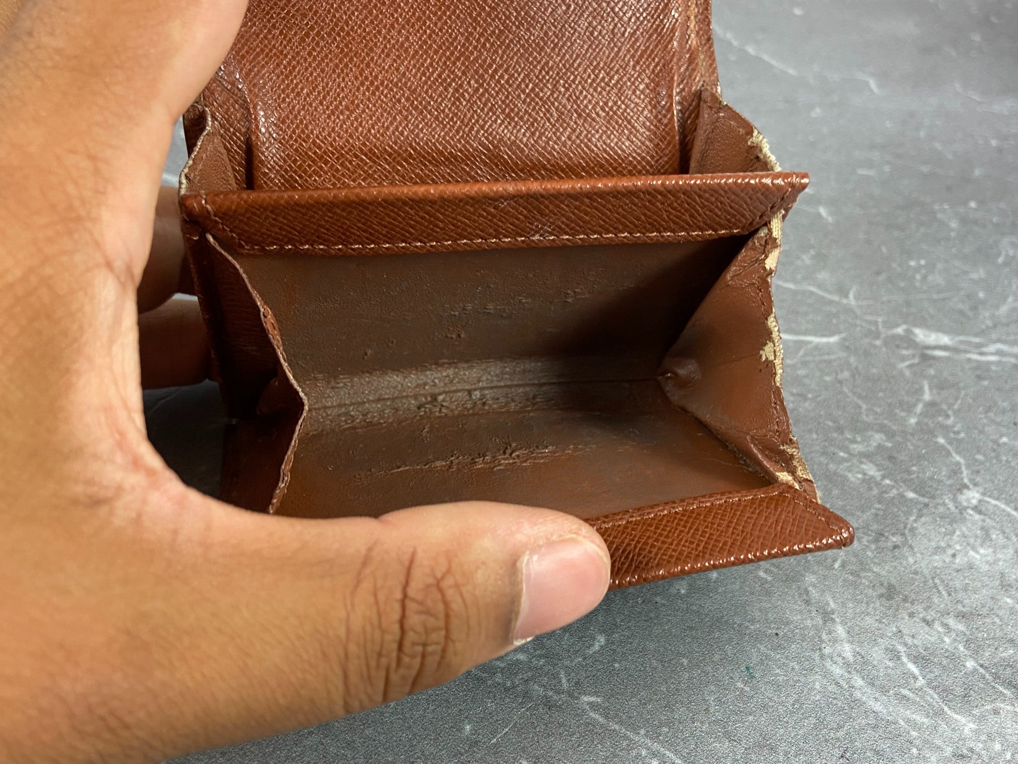 Louis Vuitton Small Wallet / Card Case Monogram Canvas