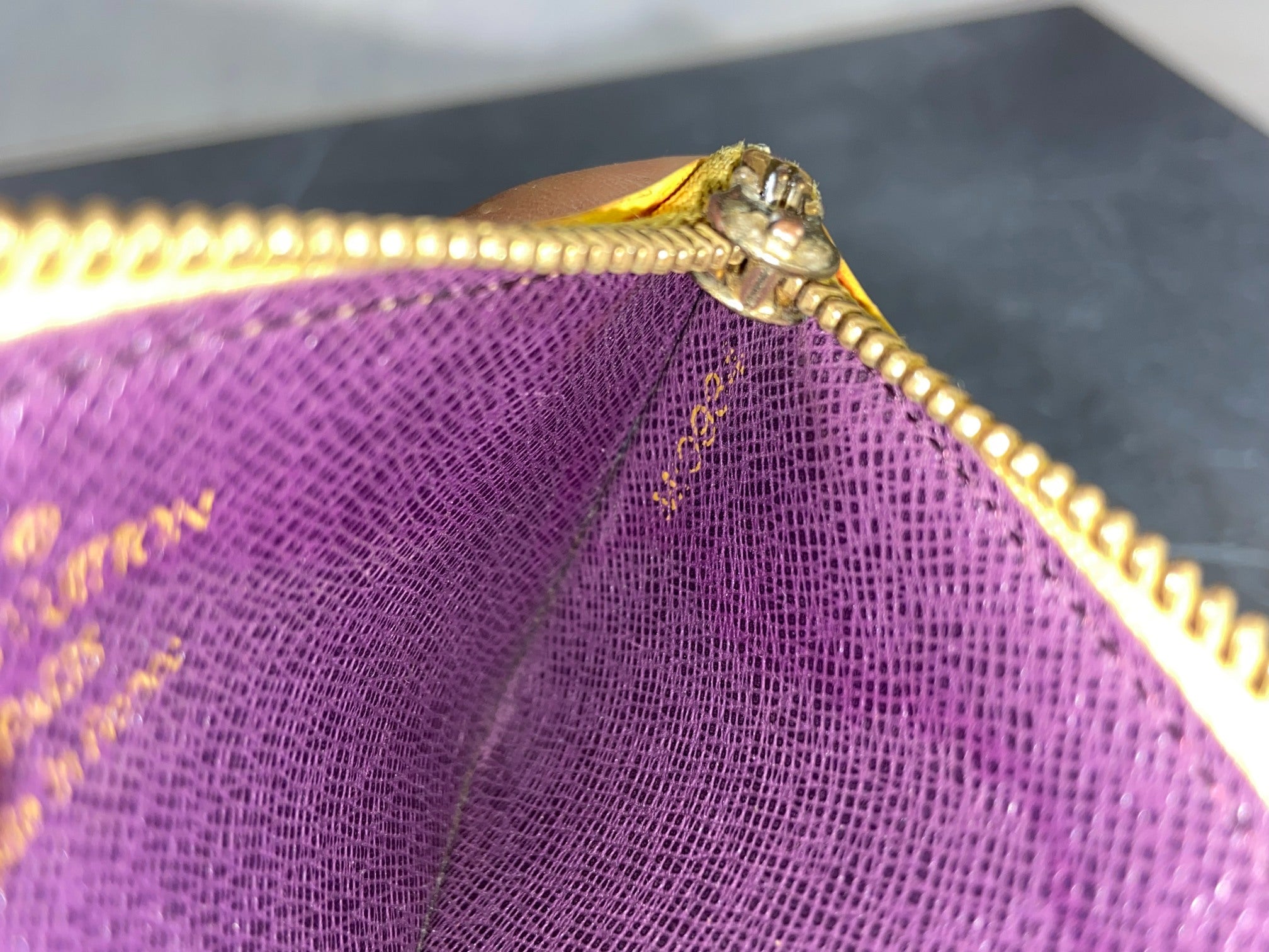 Louis Vuitton Pochette Cles Key Pouch Yellow Epi Leather