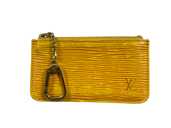 Louis Vuitton Pochette Cles Key Pouch Yellow Epi Leather