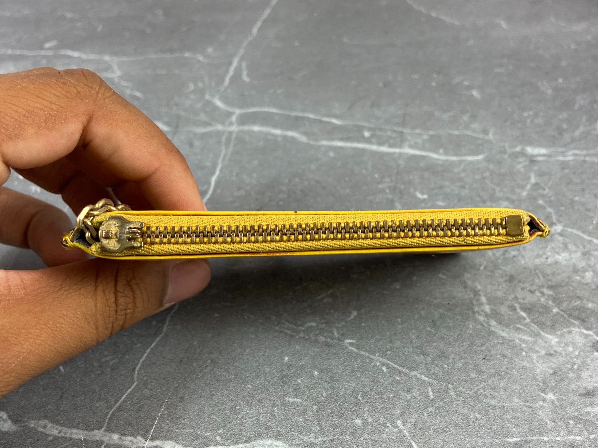 Louis Vuitton Pochette Cles Key Pouch Yellow Epi Leather