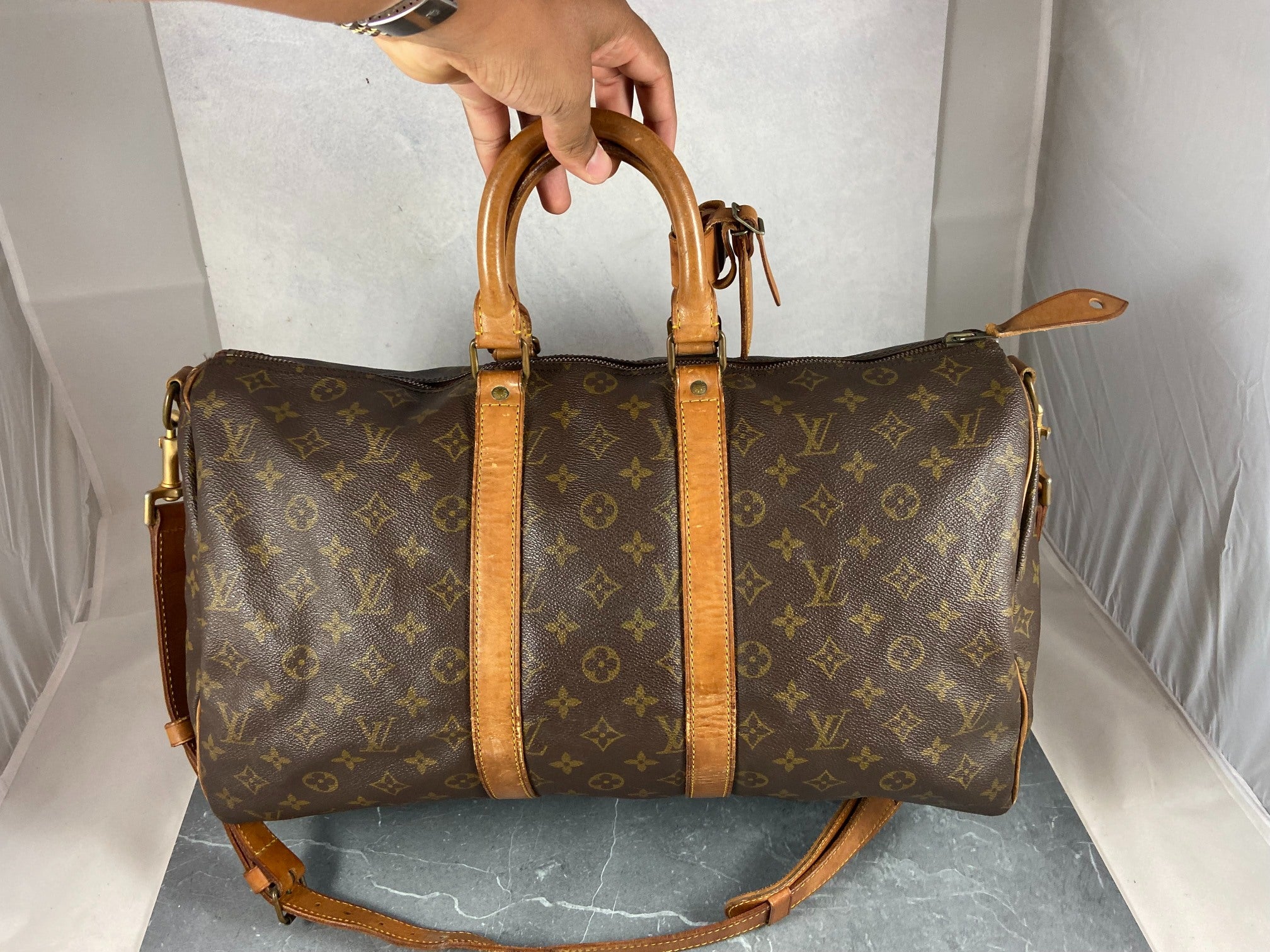 Louis Vuitton Keepall 45 Bandoulière Monogram Canvas