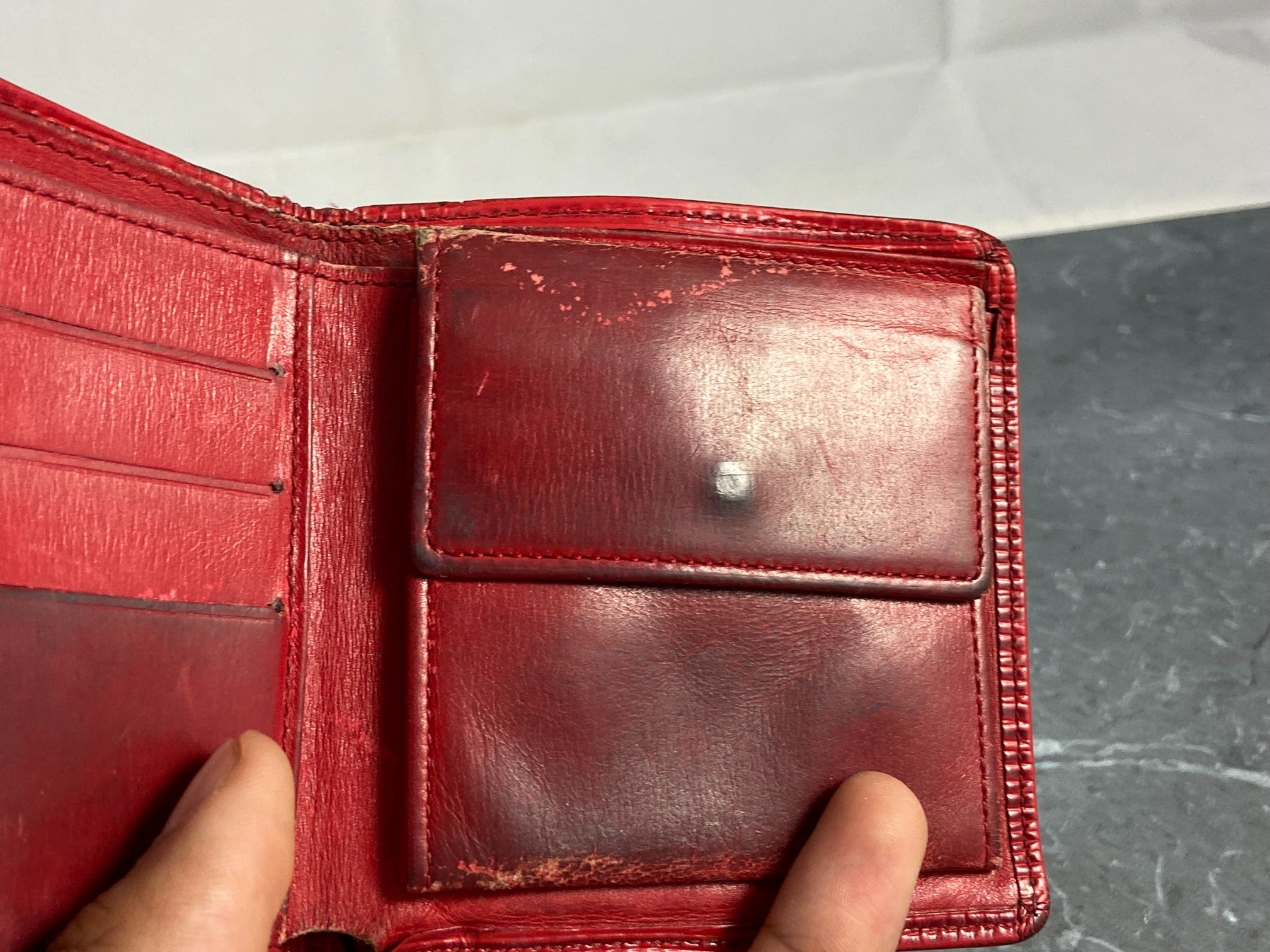 Louis Vuitton Marco Wallet Red Epi Leather