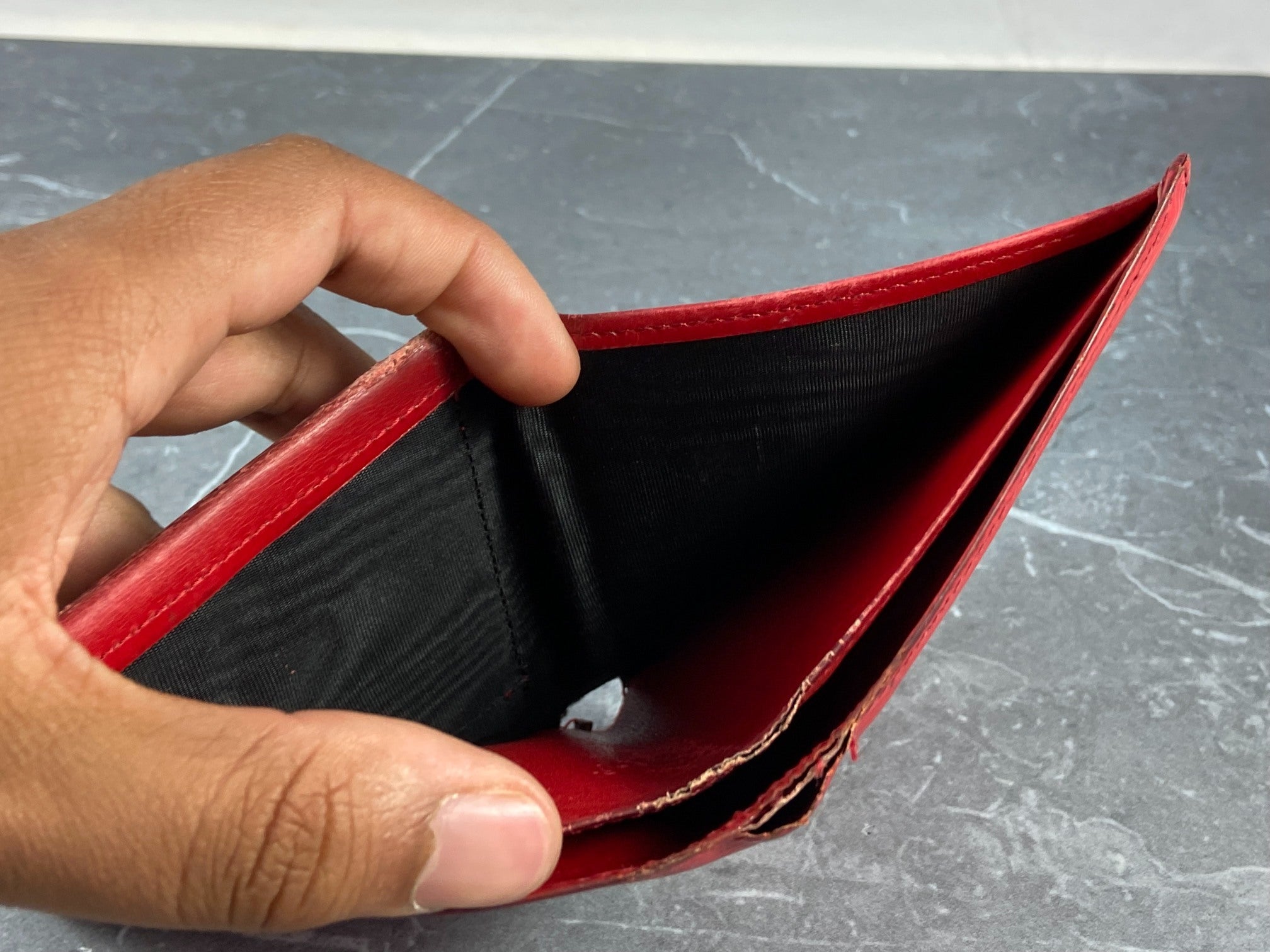 Louis Vuitton Marco Wallet Red Epi Leather