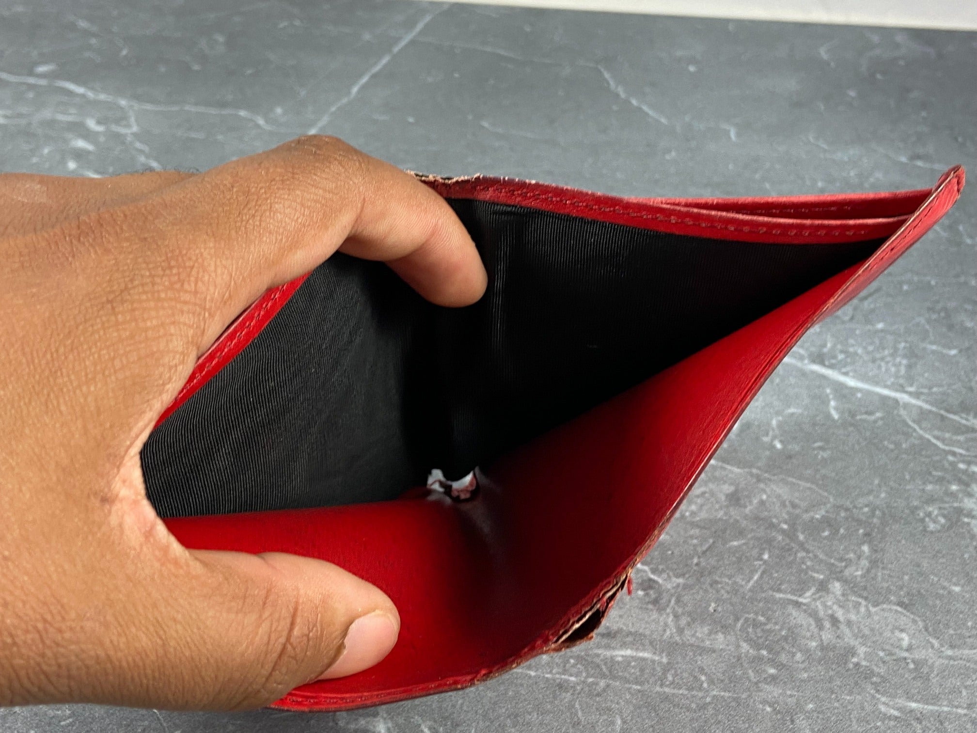 Louis Vuitton Marco Wallet Red Epi Leather