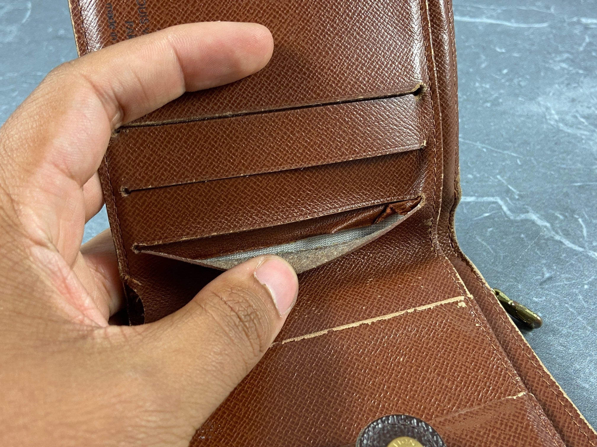 Louis Vuitton Monogram Canvas Zip Around Wallet