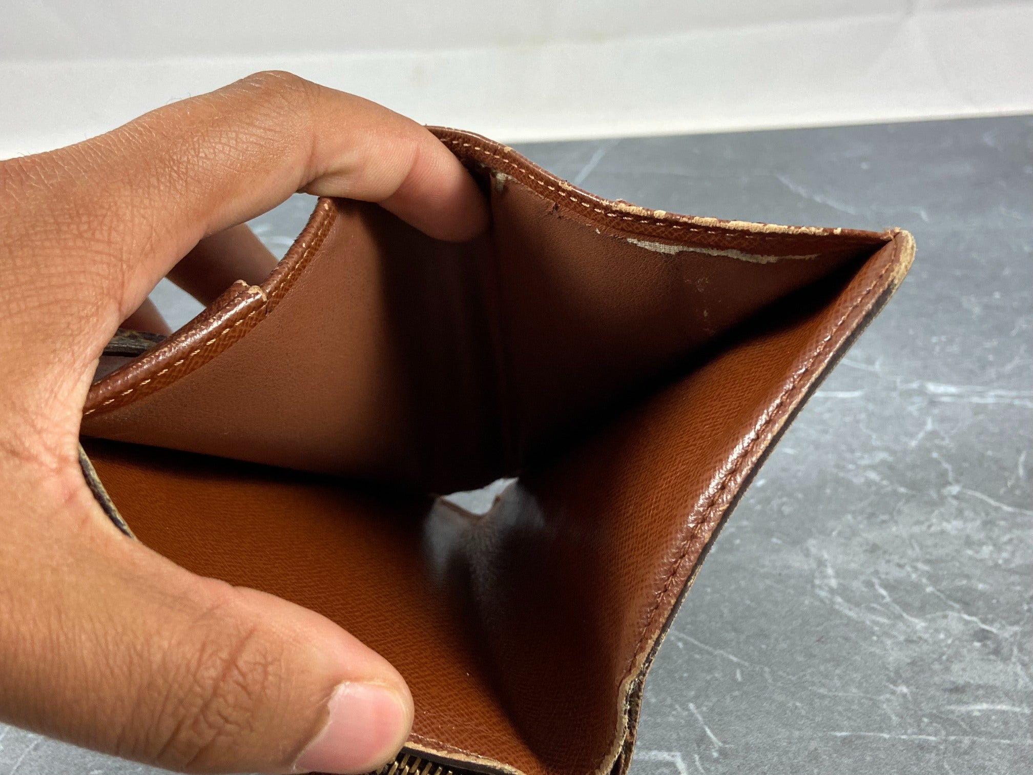 Louis Vuitton Monogram Canvas Zip Around Wallet