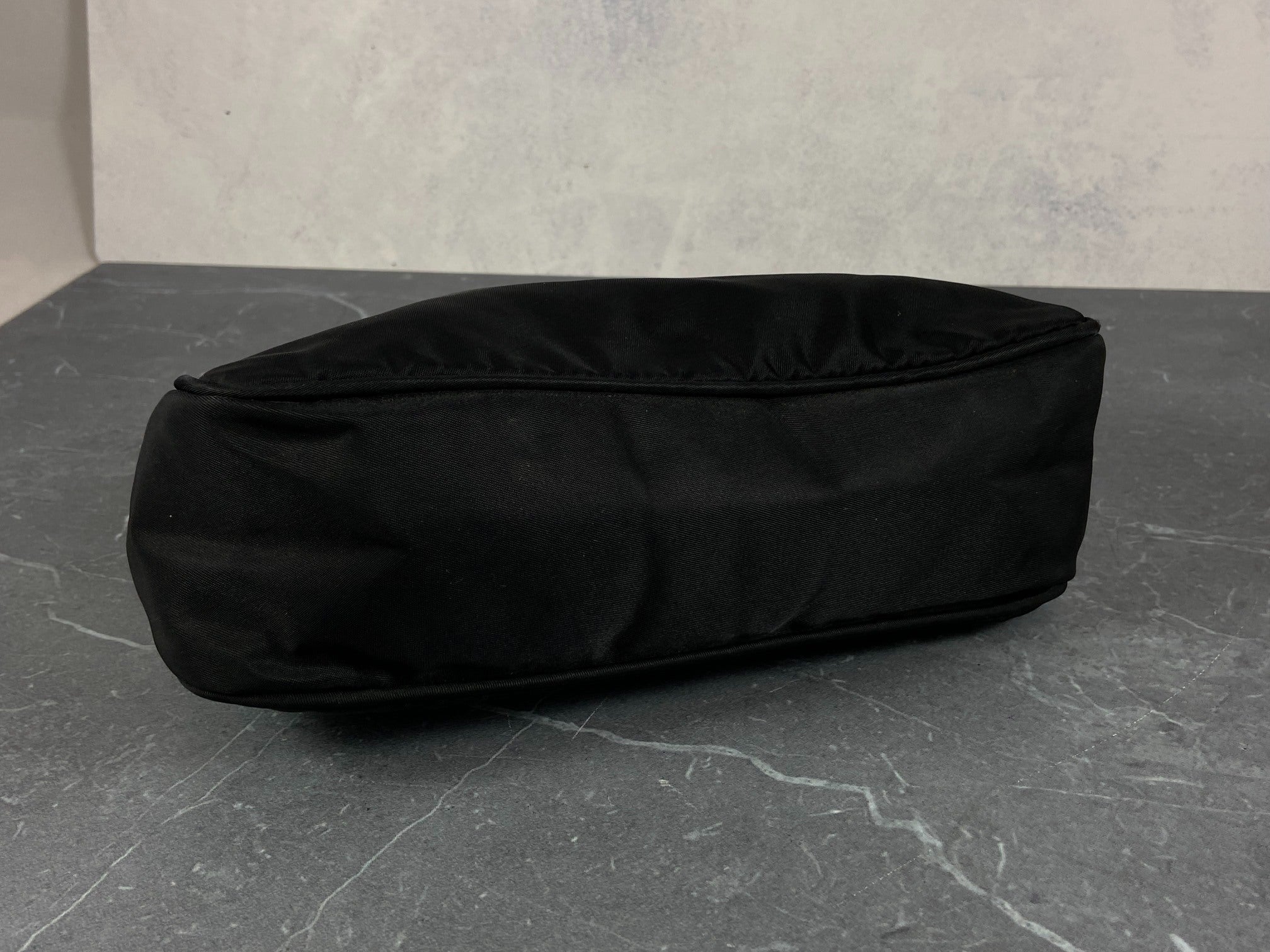 Prada Tessuto Hobo Mini Bag / Pochette Black