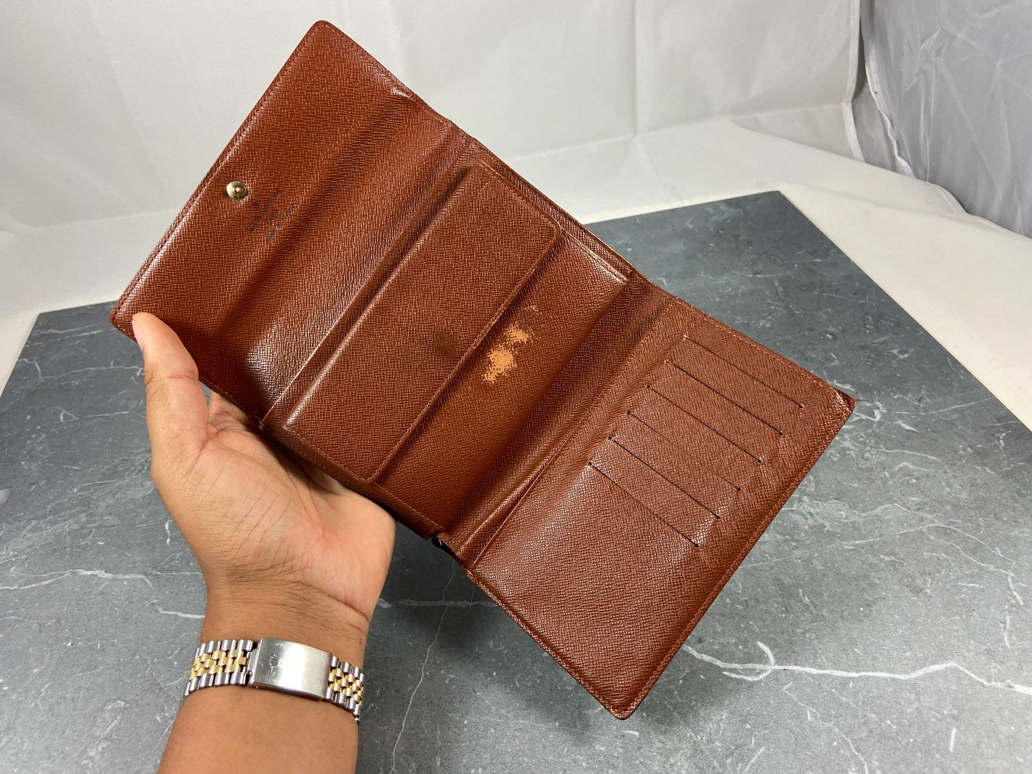 Louis Vuitton Porte Tresor Etui Wallet Monogram Canvas