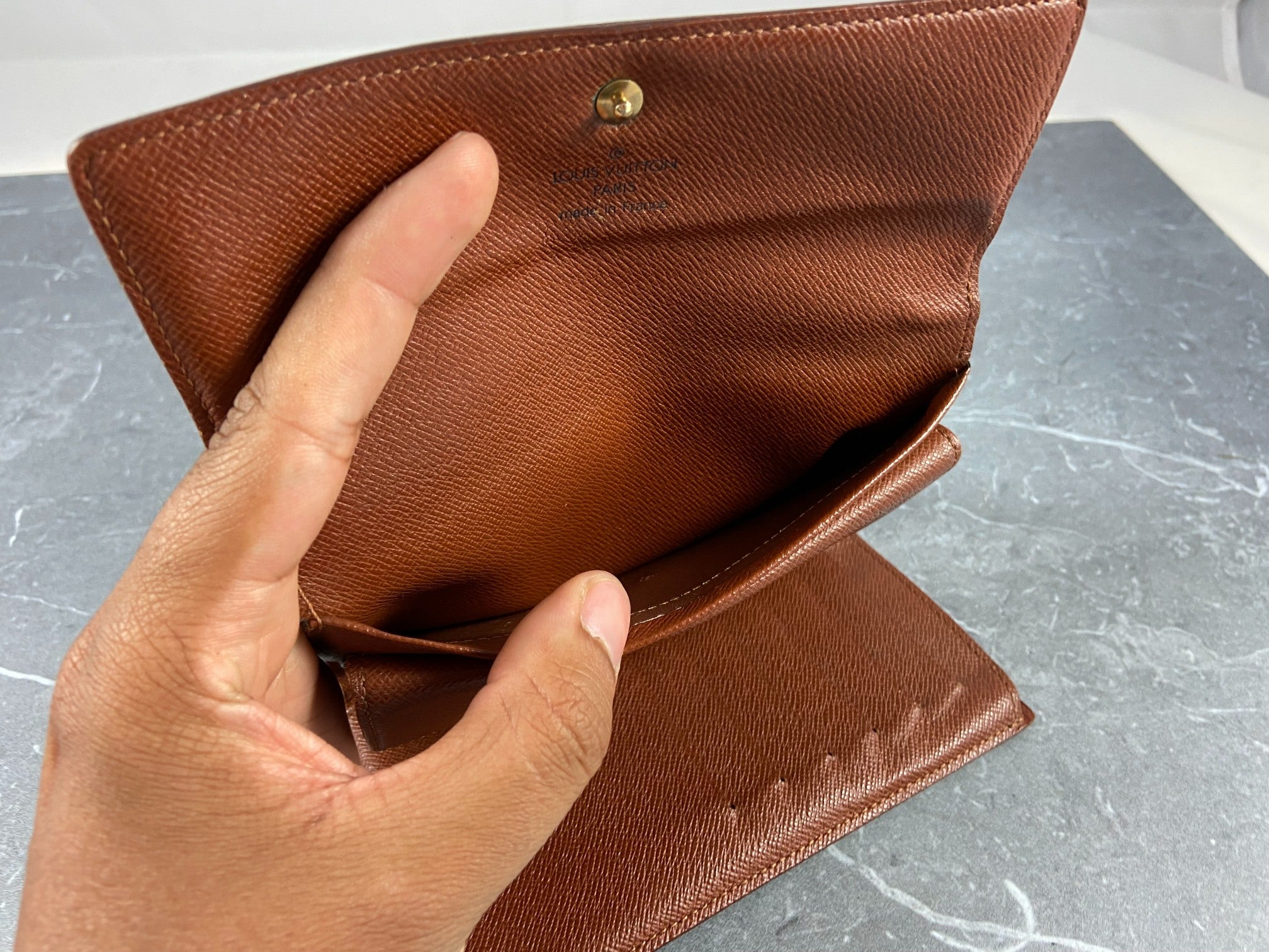 Louis Vuitton Porte Tresor Etui Wallet Monogram Canvas