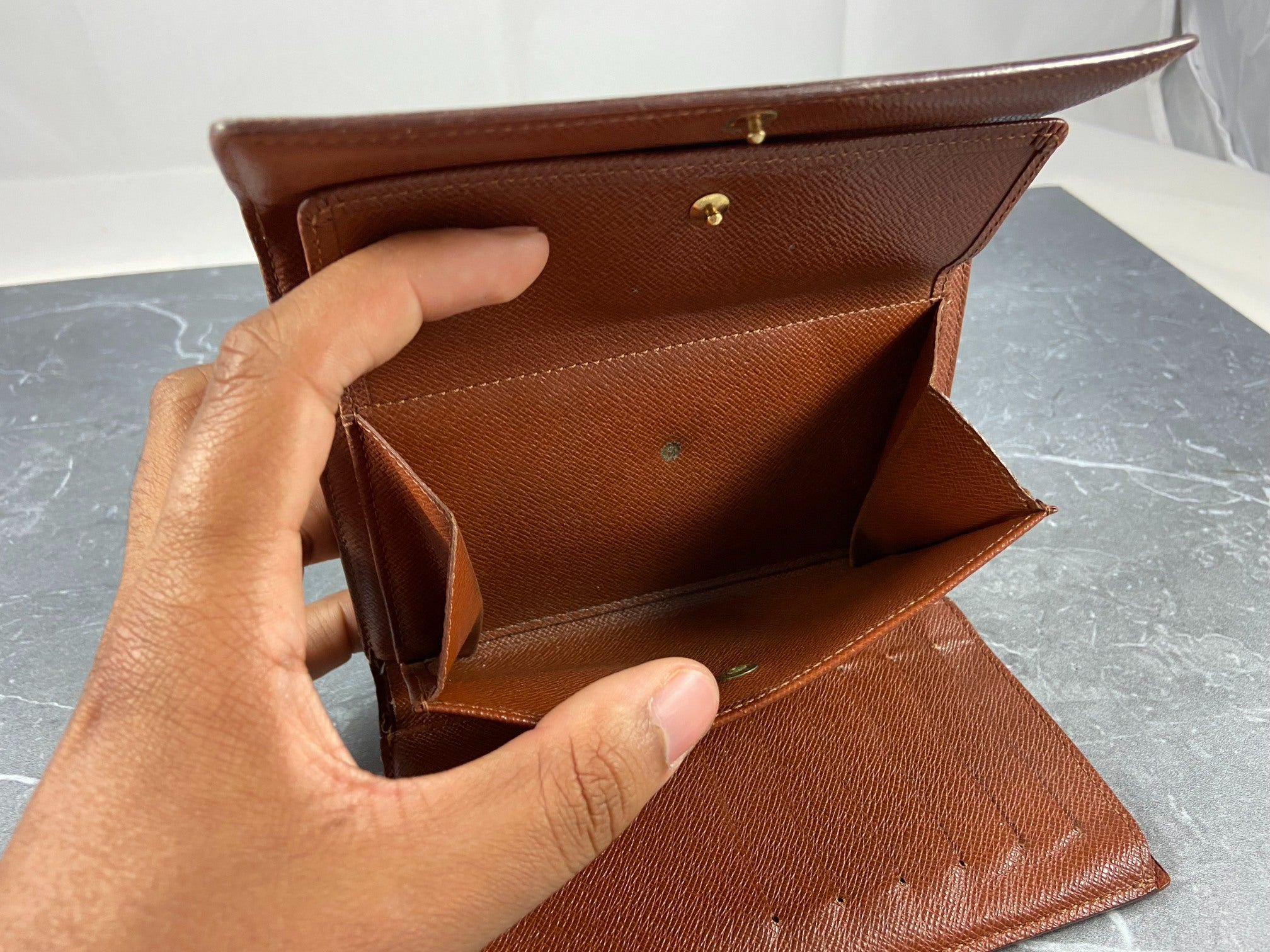 Louis Vuitton Porte Tresor Etui Wallet Monogram Canvas