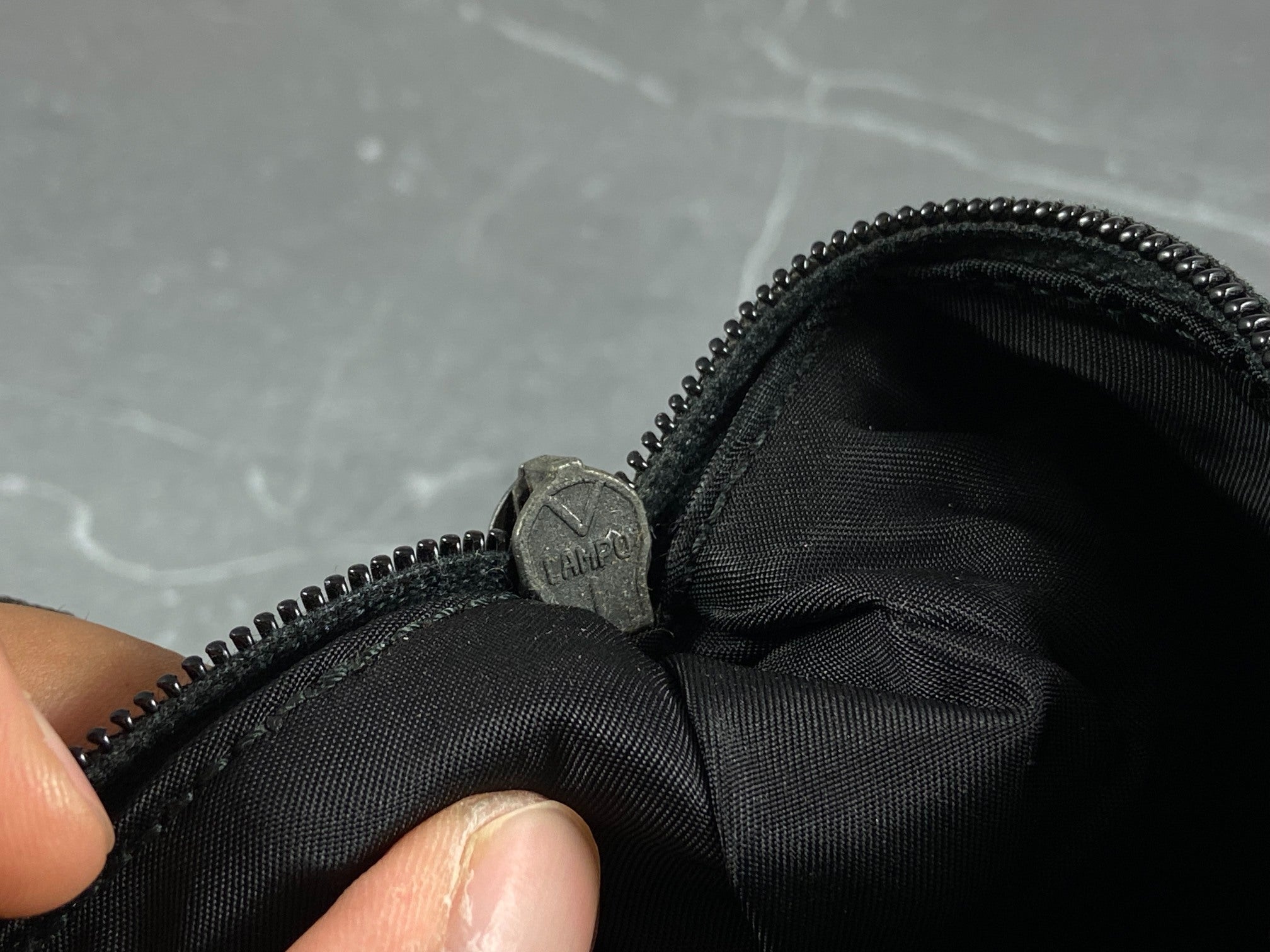 Prada Tessuto Hobo Mini Bag / Pochette Black