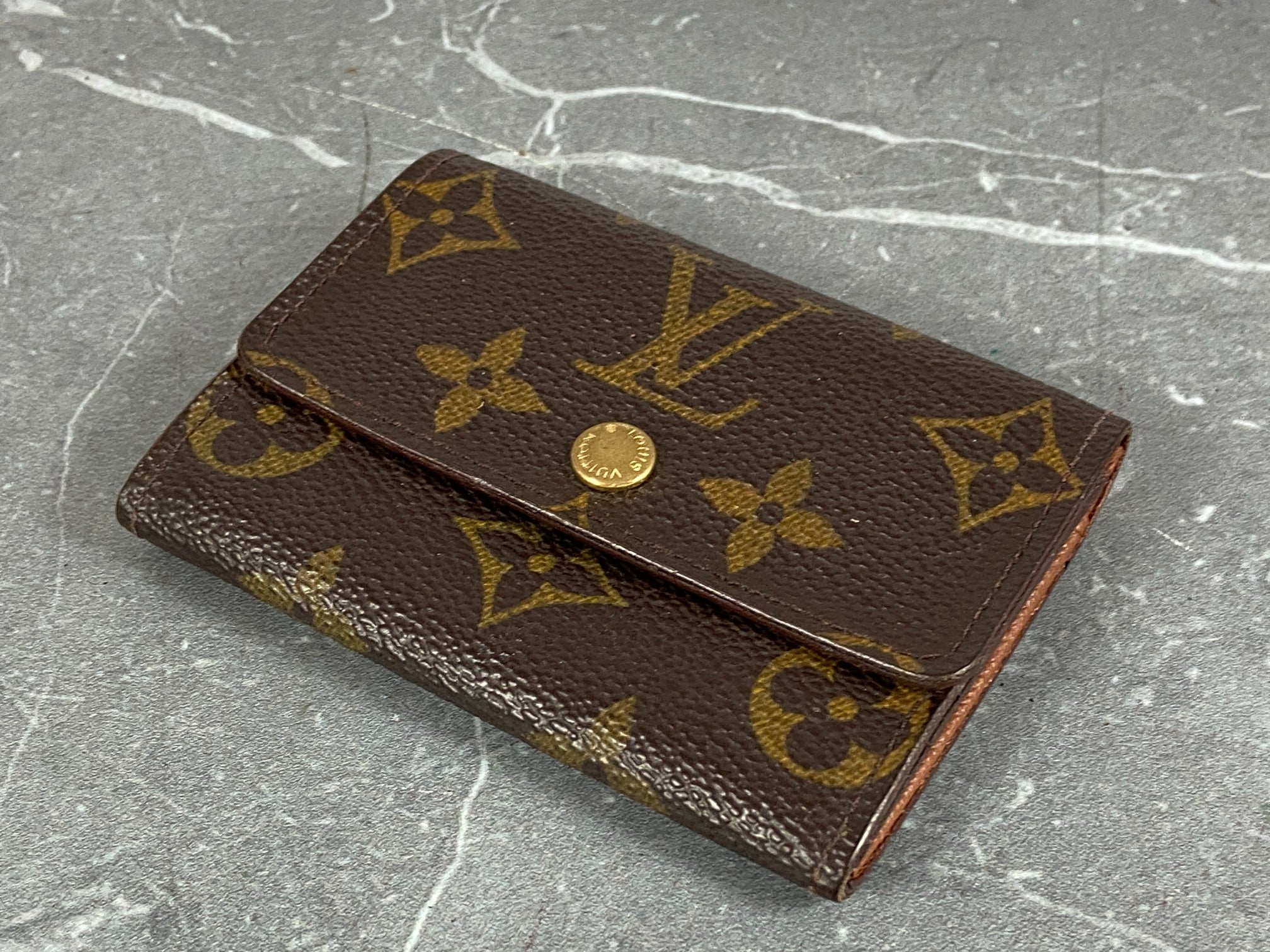 Louis Vuitton Small Wallet / Card Case Monogram Canvas