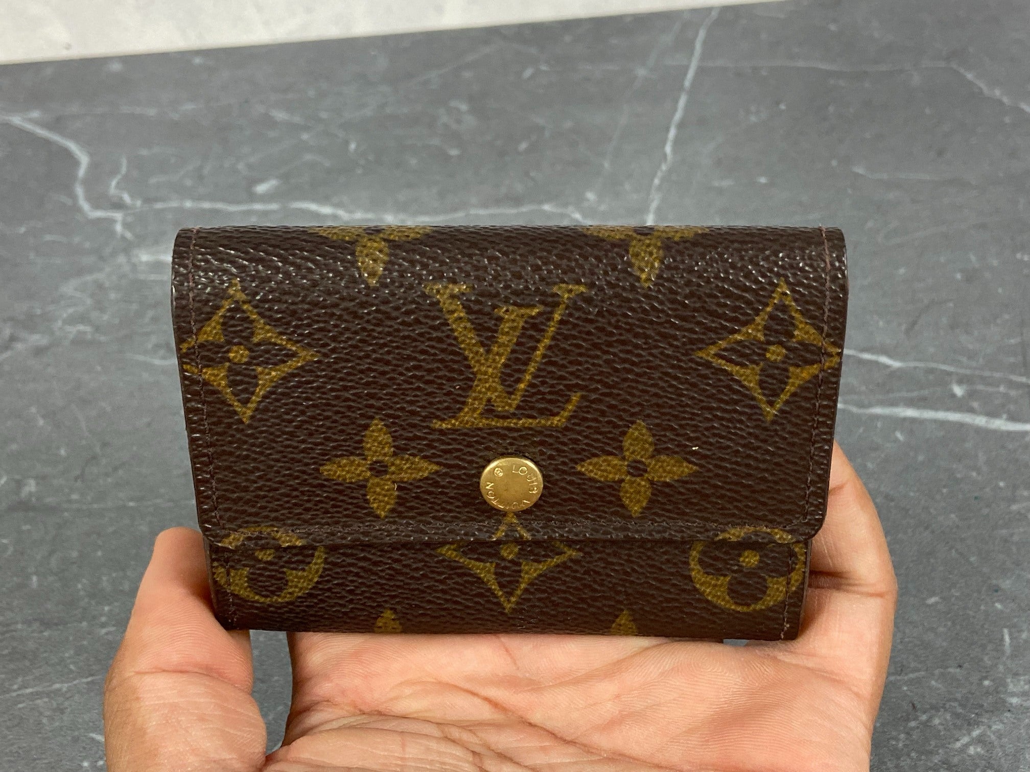 Louis Vuitton Small Wallet / Card Case Monogram Canvas