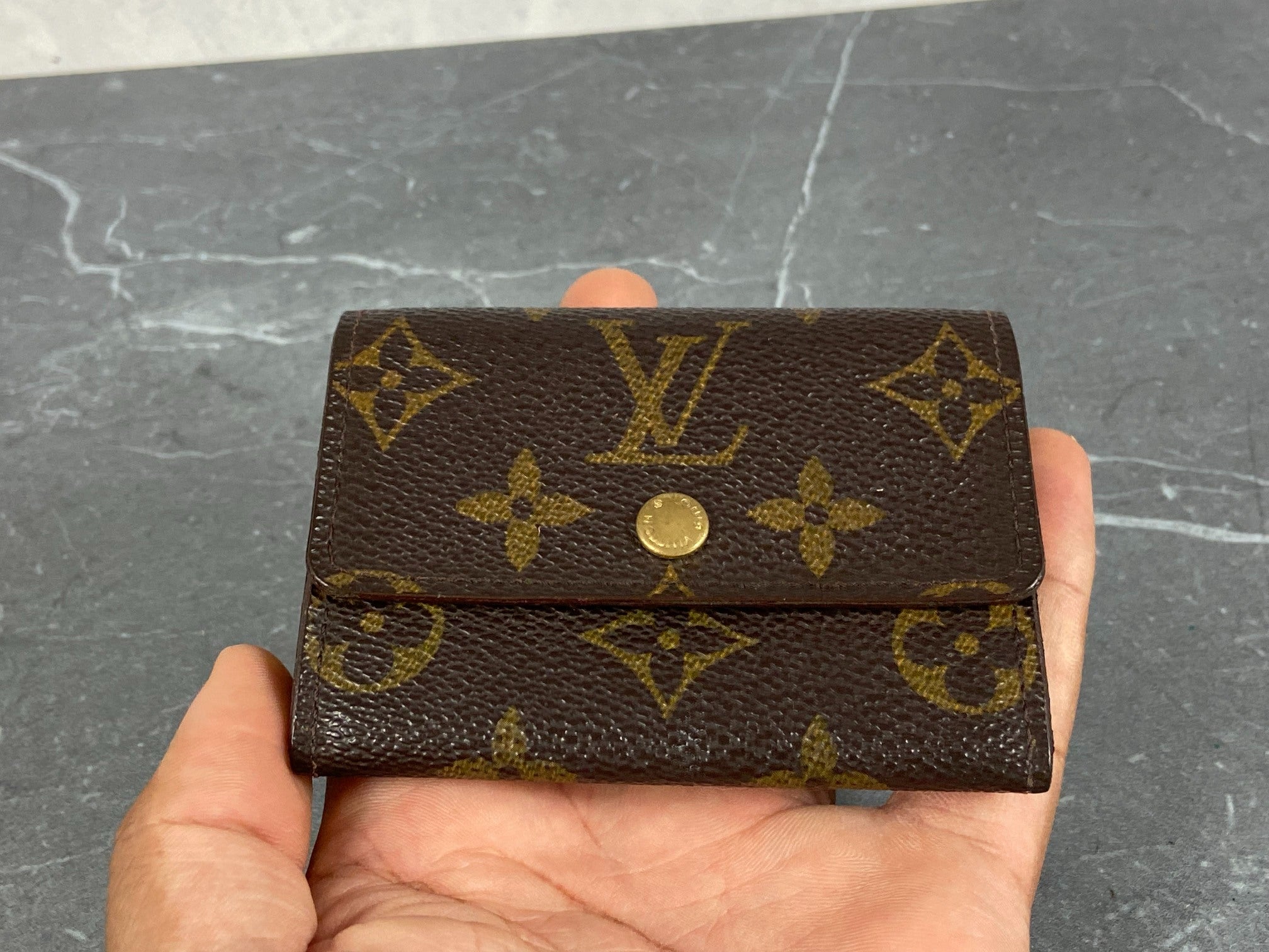 Louis Vuitton Small Wallet / Card Case Monogram Canvas
