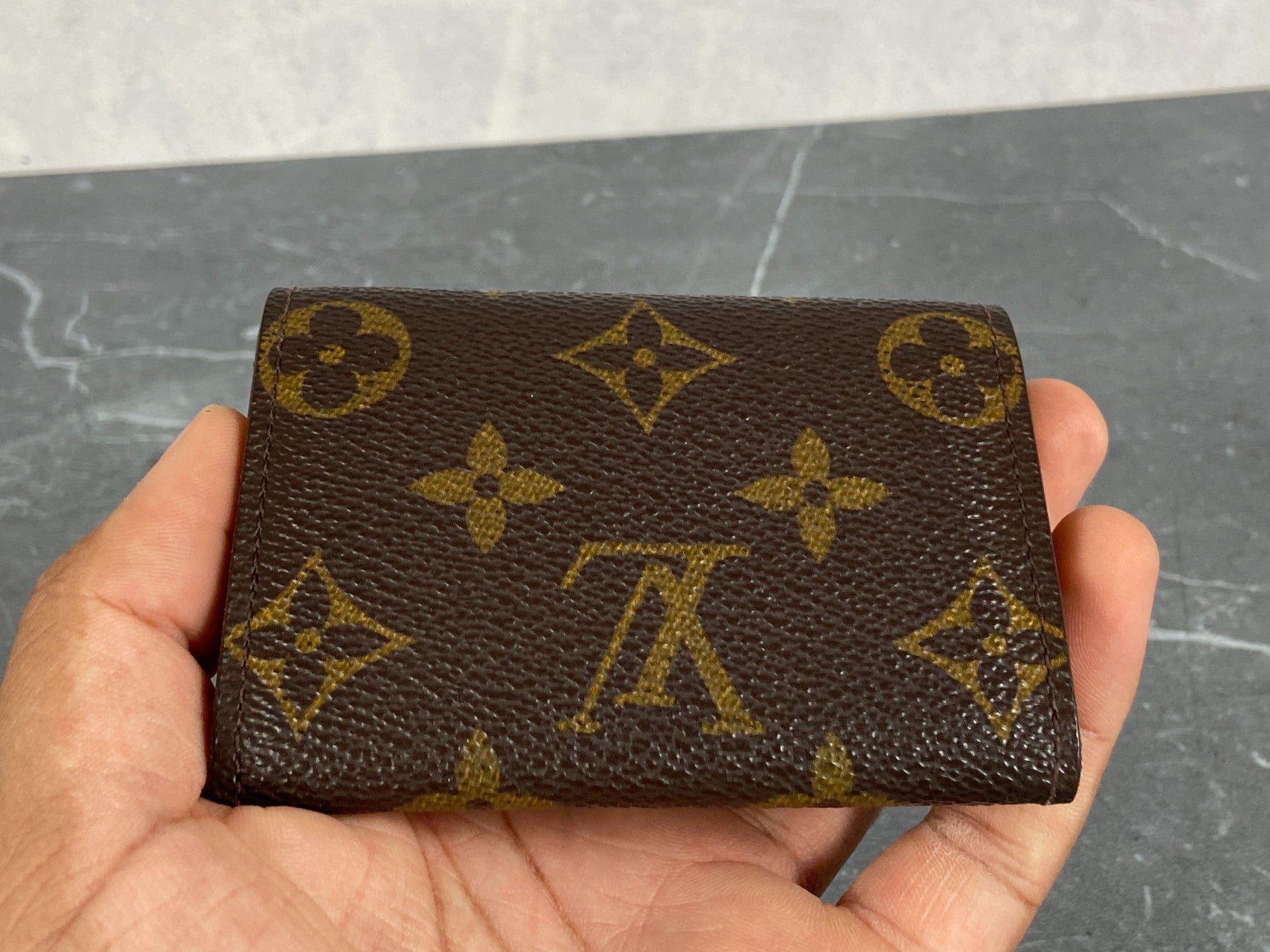 Louis Vuitton Small Wallet / Card Case Monogram Canvas