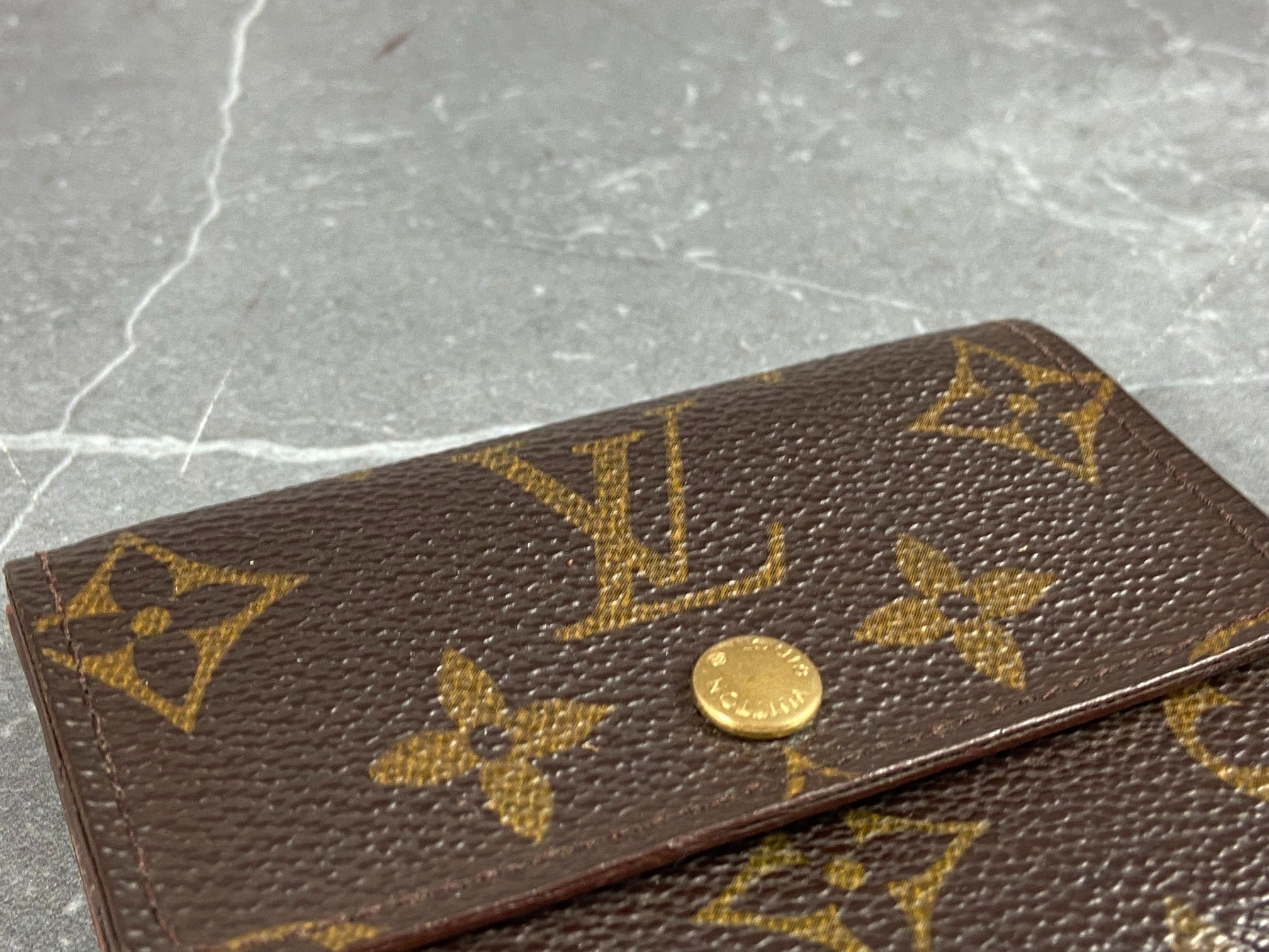 Louis Vuitton Small Wallet / Card Case Monogram Canvas