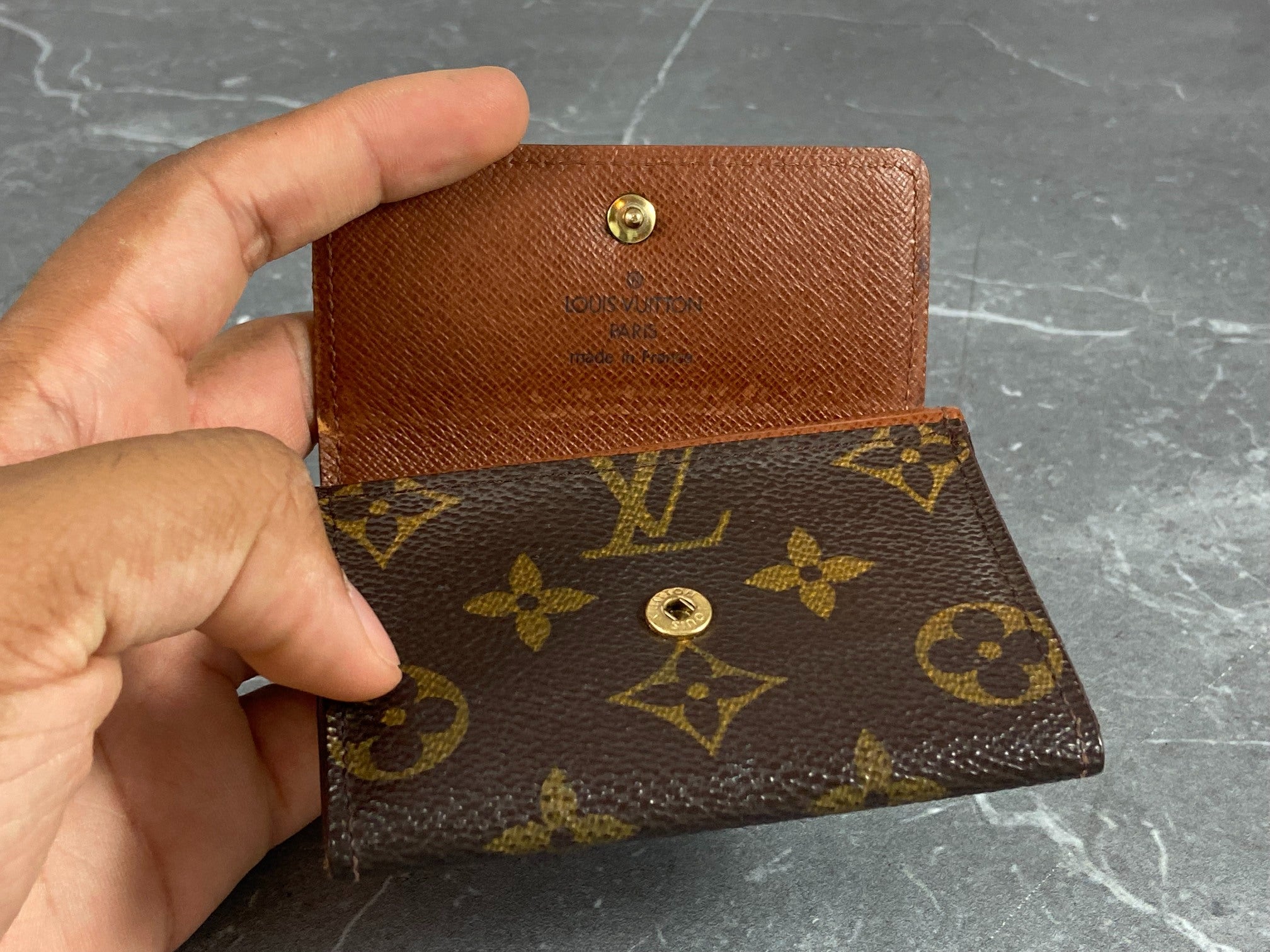 Louis Vuitton Small Wallet / Card Case Monogram Canvas