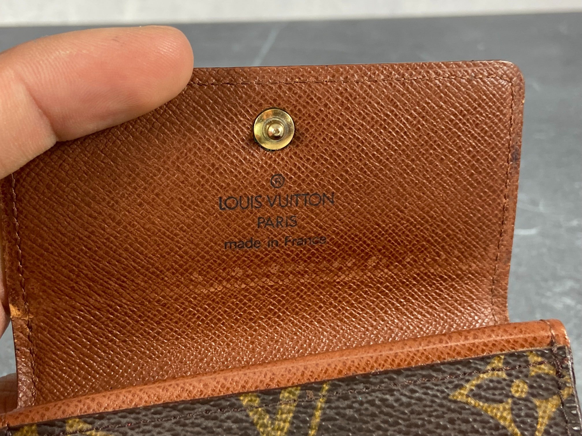 Louis Vuitton Small Wallet / Card Case Monogram Canvas