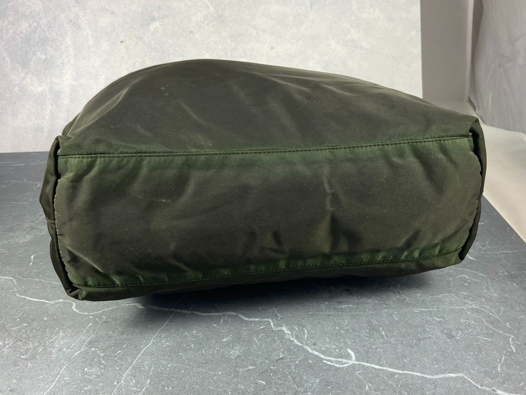 Prada Tessuto Nylon Hand / Tote Bag Dark Green
