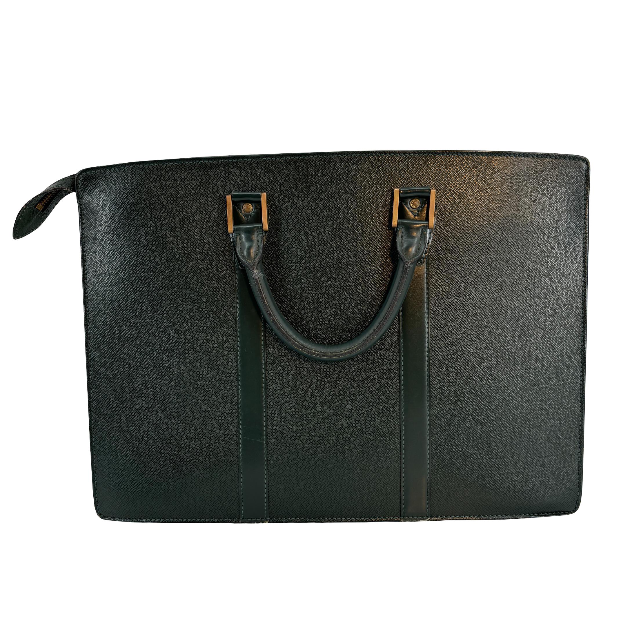 Louis Vuitton Porte Documents Rozan Epicea Green Taiga Leather