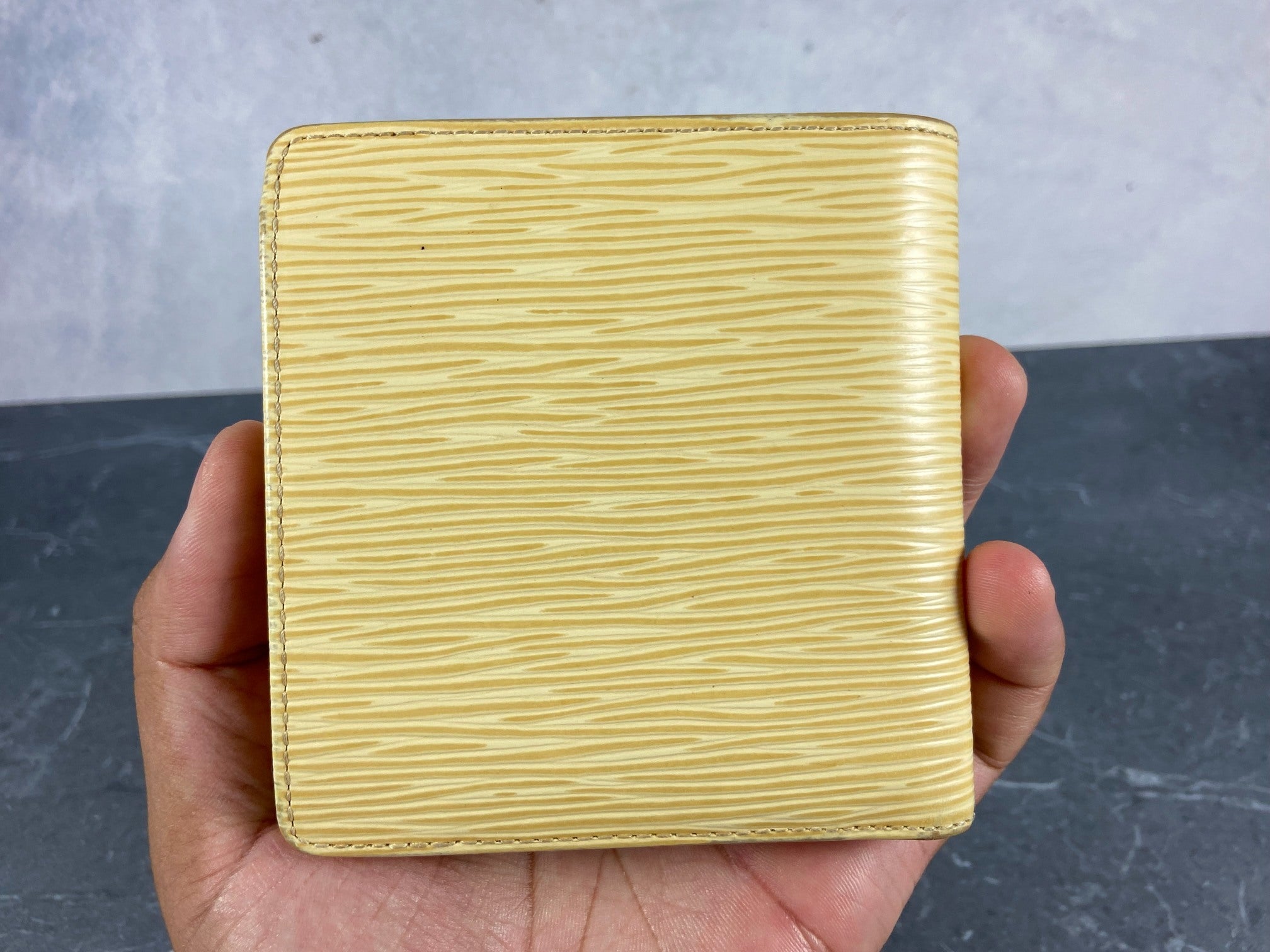 Louis Vuitton Marco Wallet Beige Epi Leather