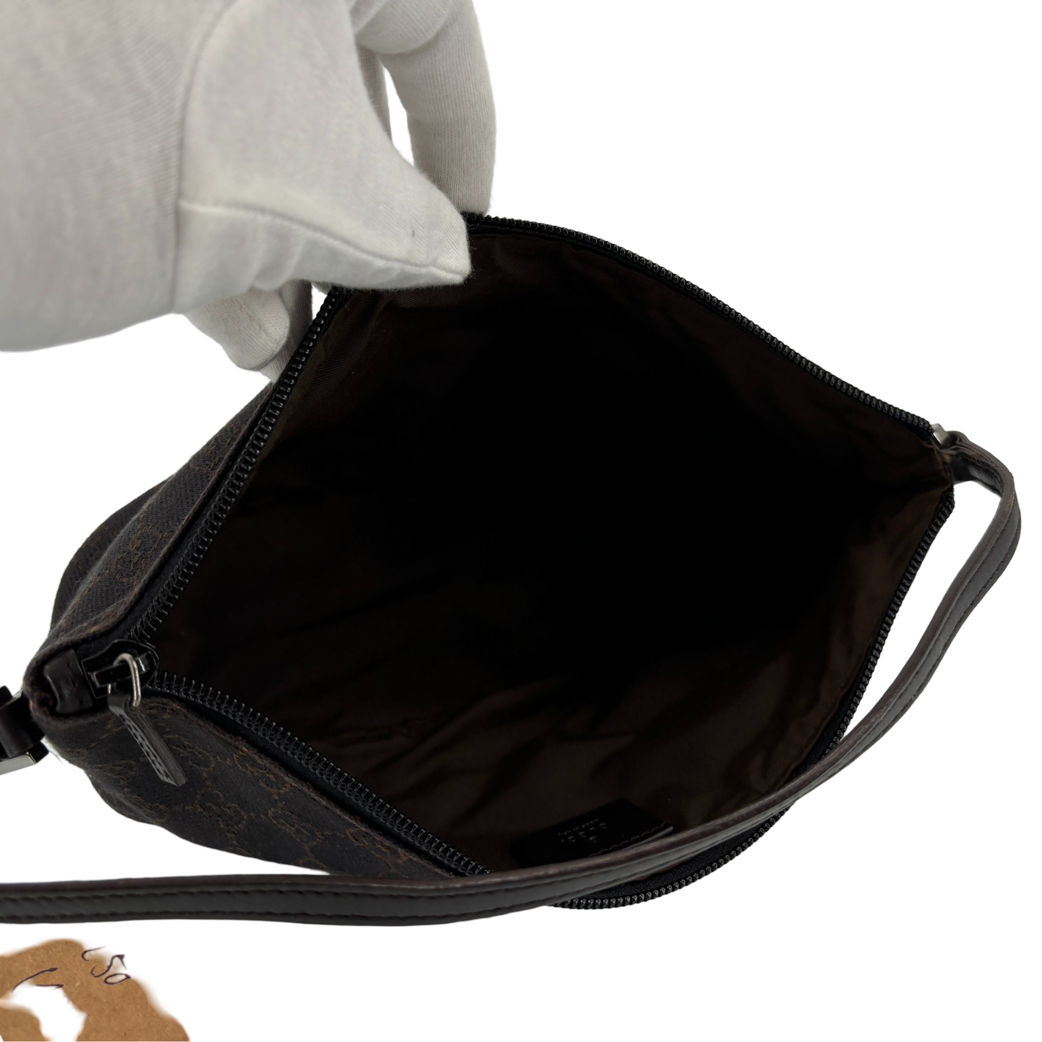 Gucci Banana Boat Accessory Pouch Brown GG Monogram