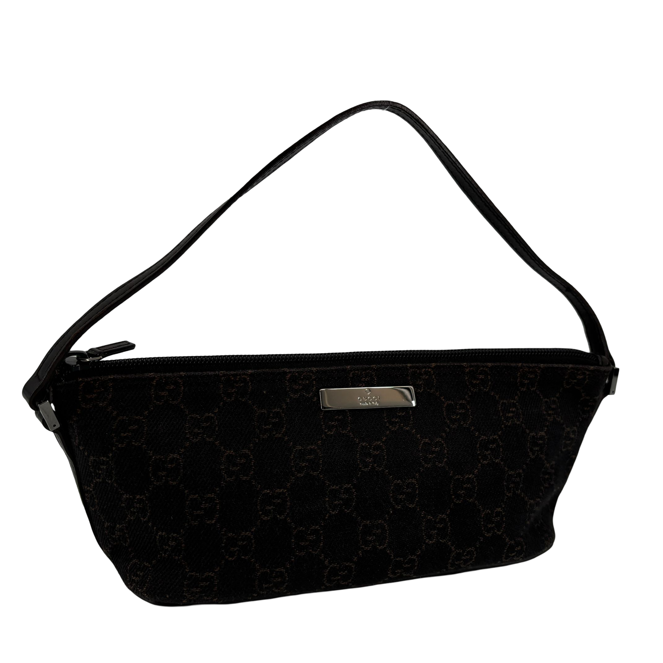 Gucci Banana Boat Accessory Pouch Brown GG Monogram
