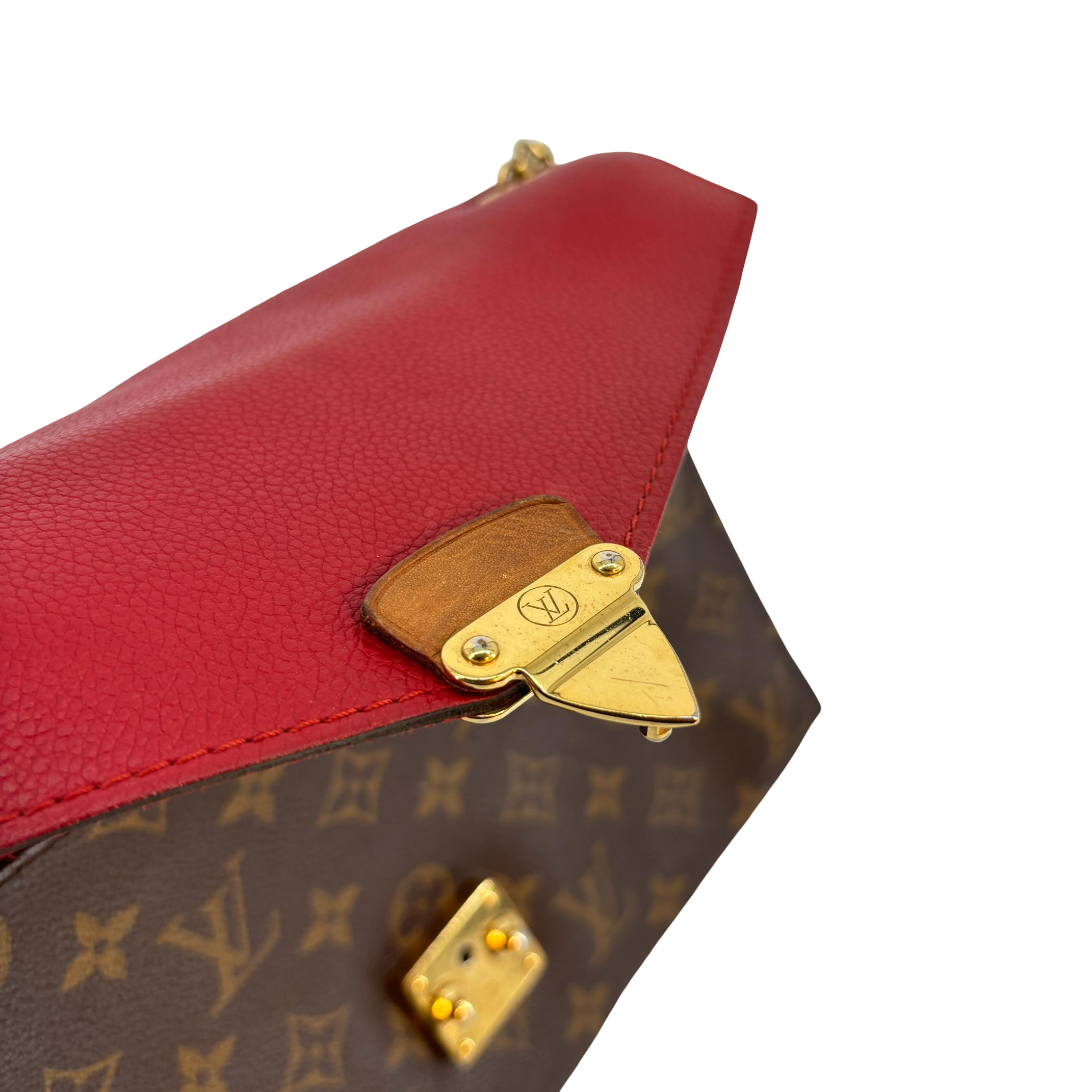 Louis Vuitton Pallas Chain Bag Monogram Canvas Red