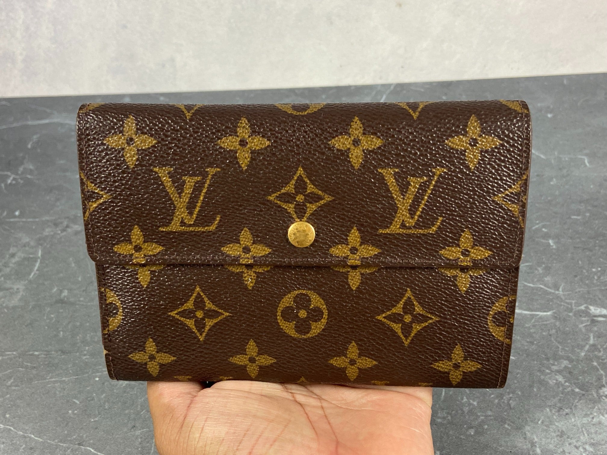 Louis Vuitton Porte Tresor Etui Wallet Monogram Canvas