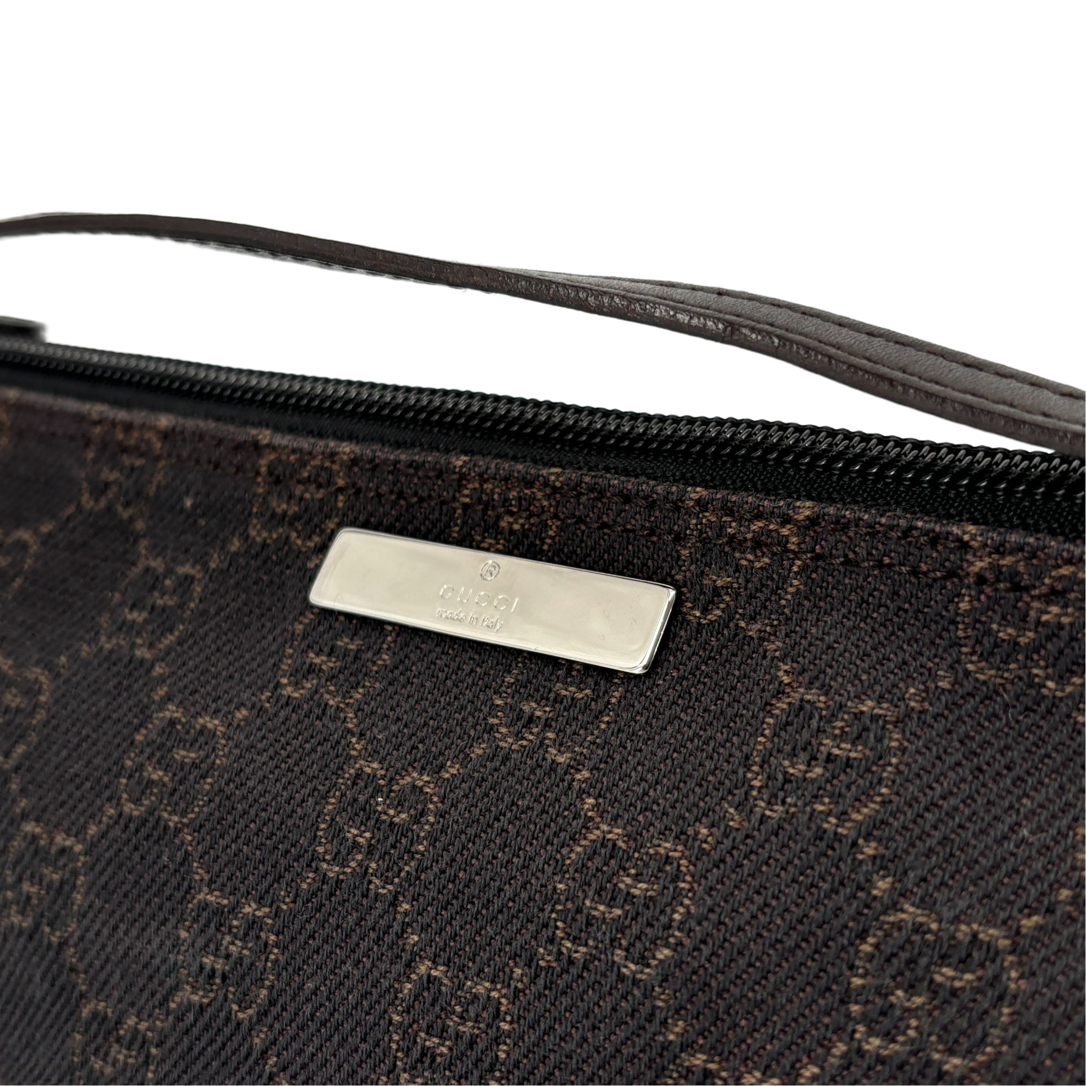 Gucci Banana Boat Accessory Pouch Brown GG Monogram