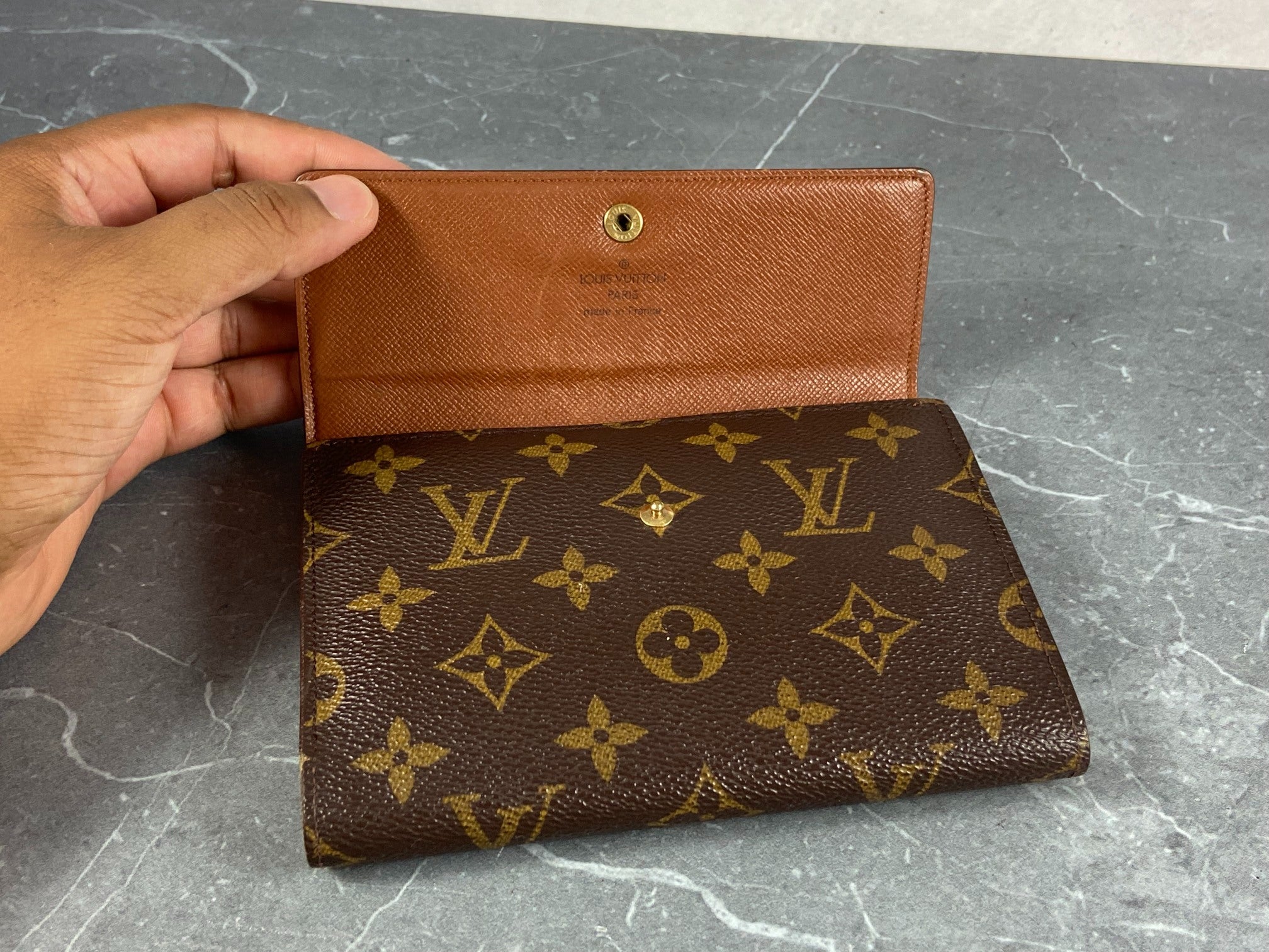 Louis Vuitton Porte Tresor Etui Wallet Monogram Canvas