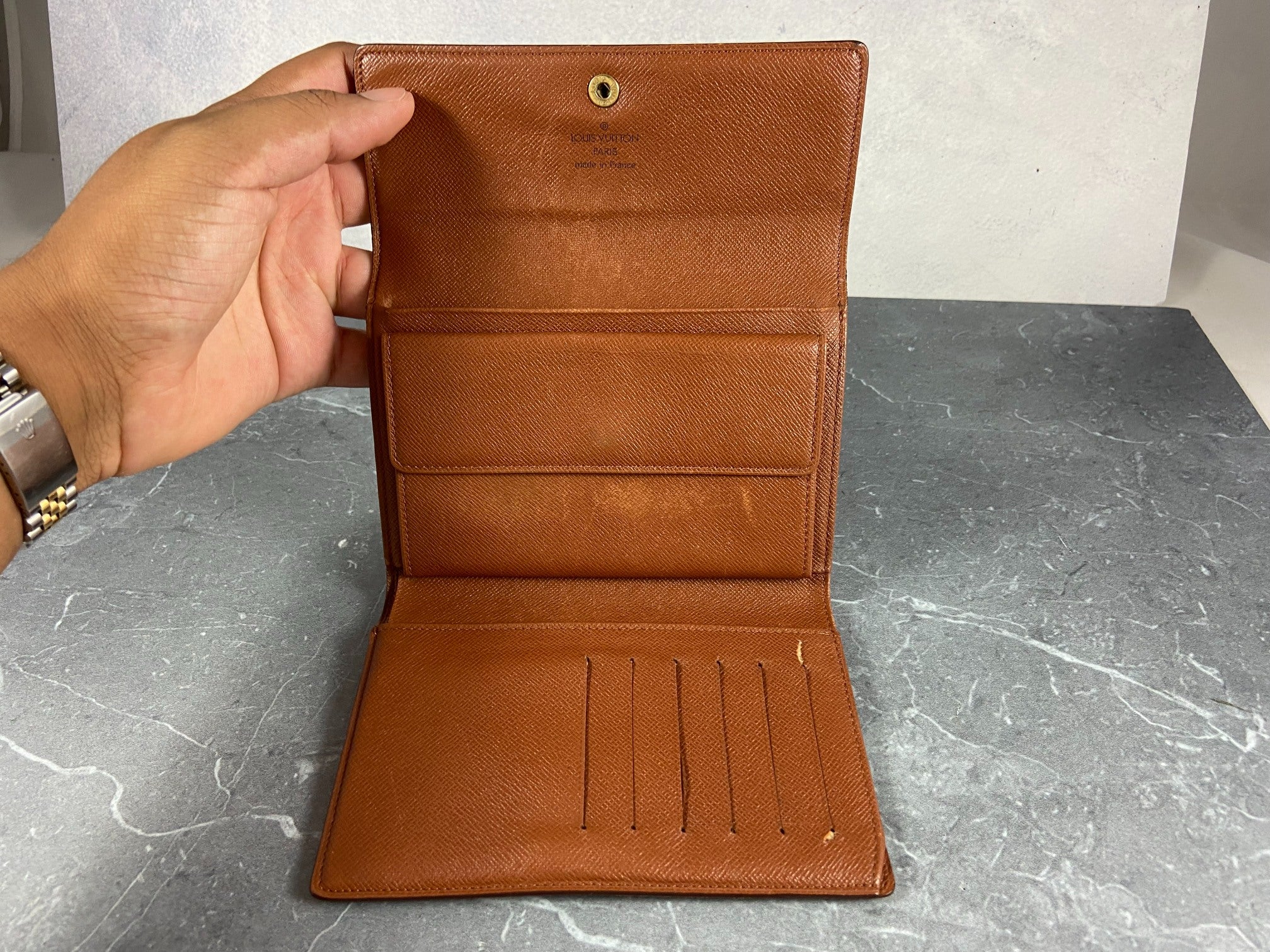 Louis Vuitton Porte Tresor Etui Wallet Monogram Canvas