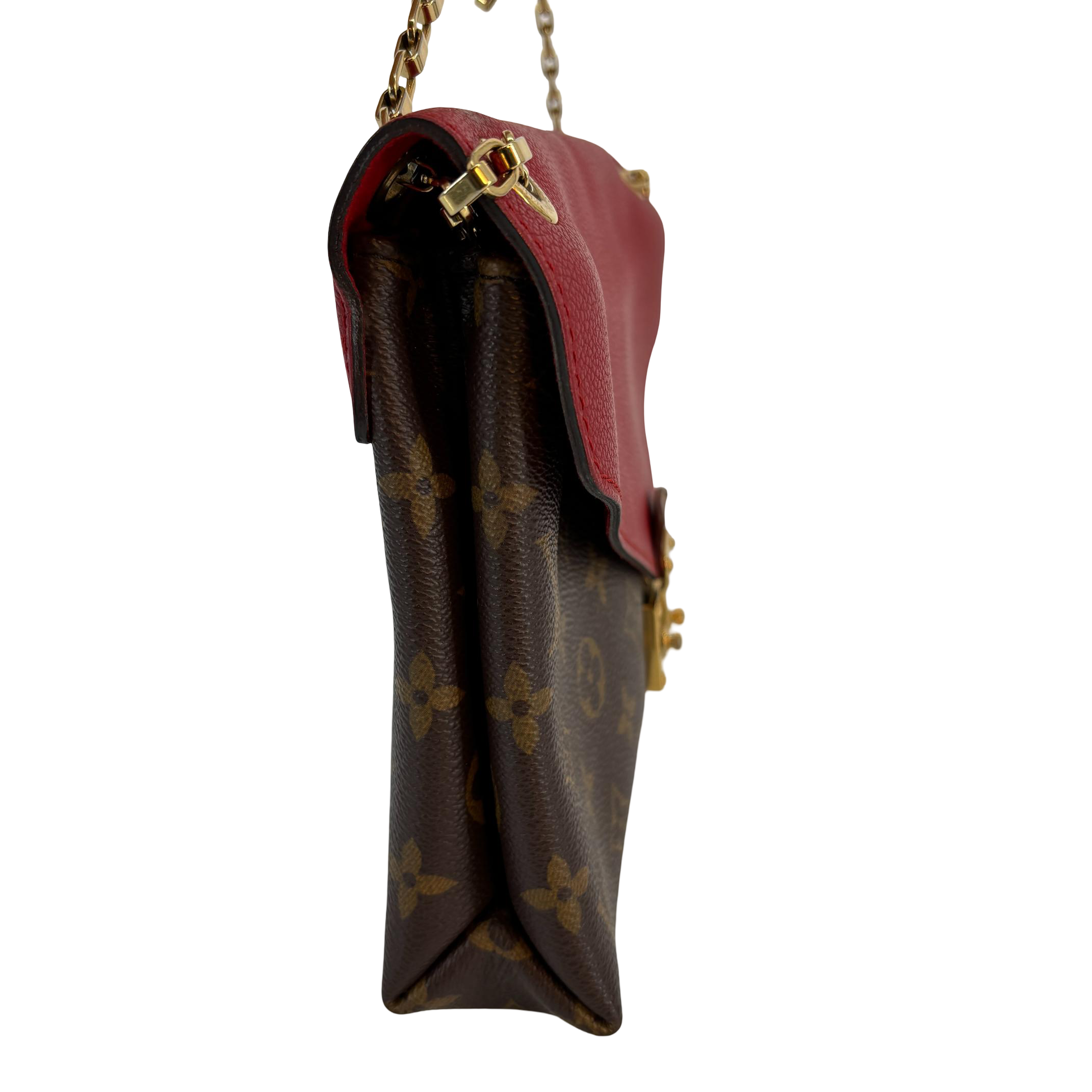 Louis Vuitton Pallas Chain Bag Monogram Canvas Red