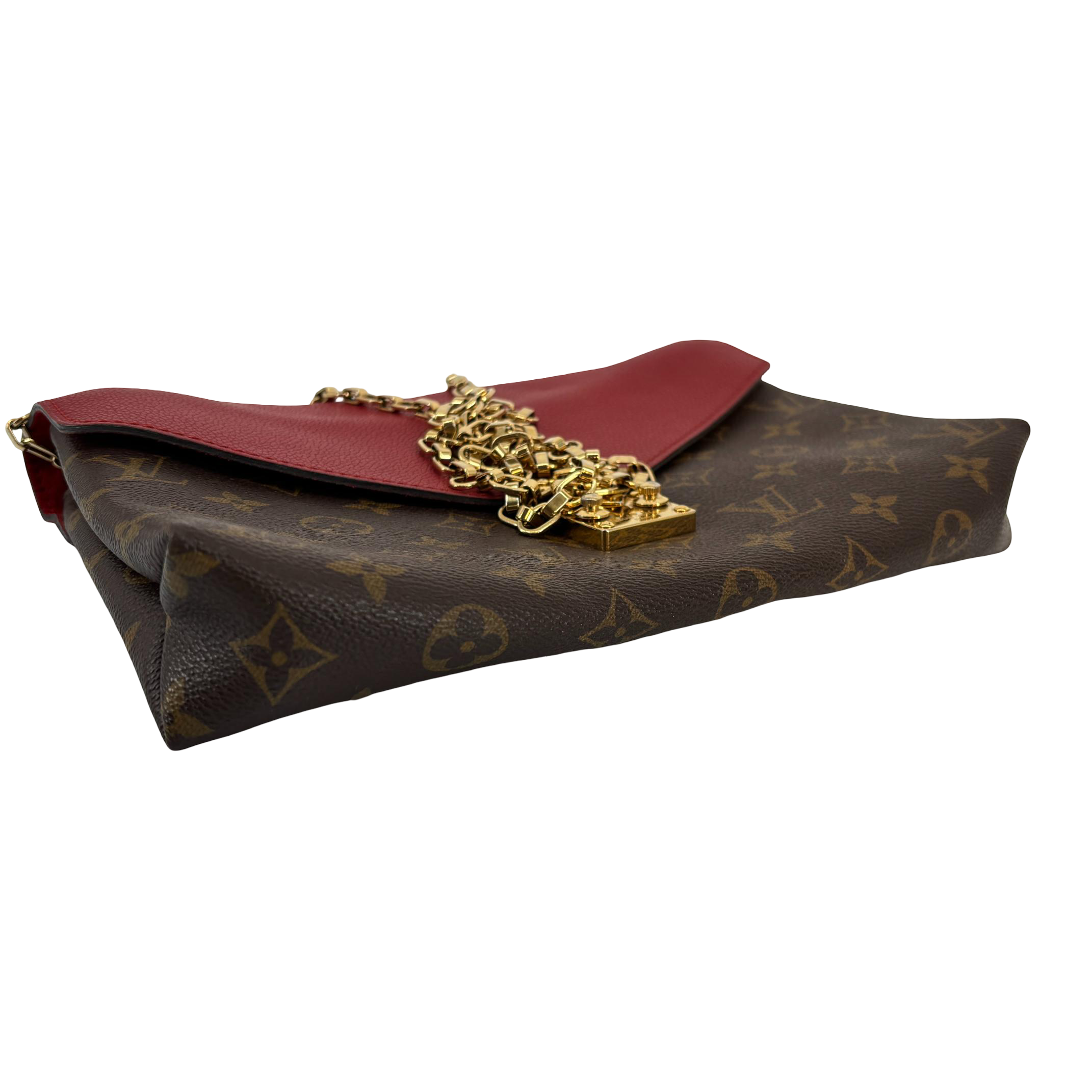 Louis Vuitton Pallas Chain Bag Monogram Canvas Red