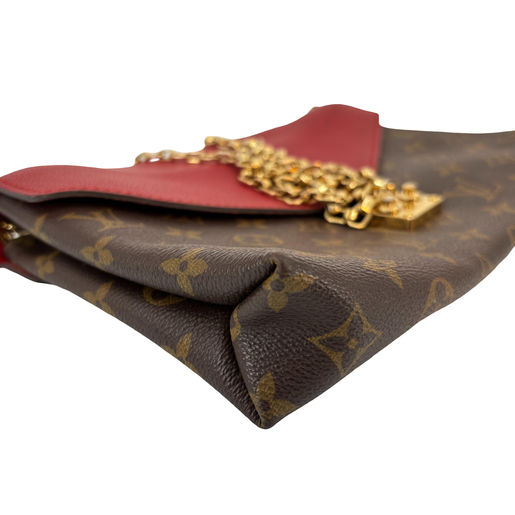 Louis Vuitton Pallas Chain Bag Monogram Canvas Red