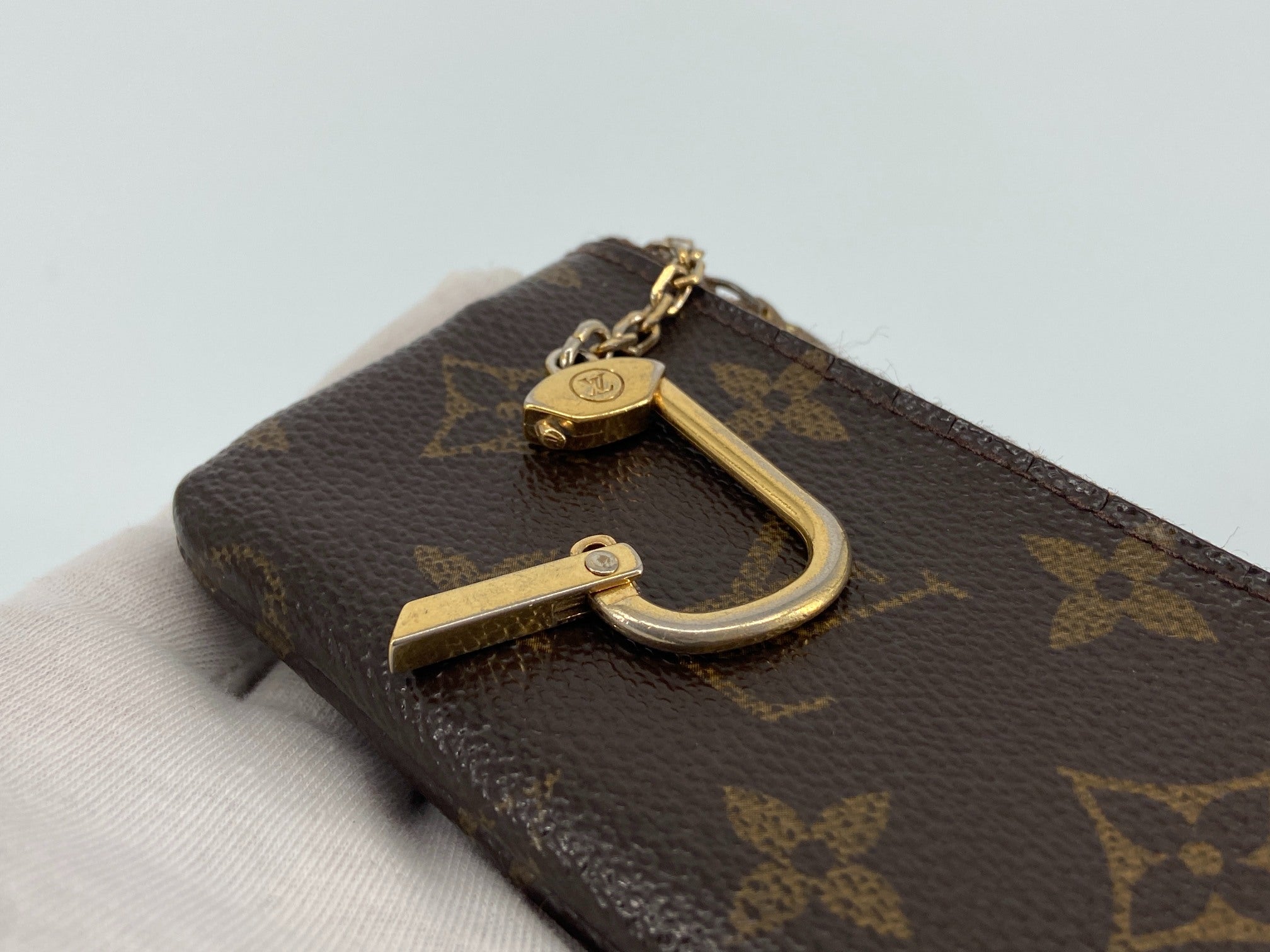 Louis Vuitton Pochette Cles Key Pouch Monogram Canvas