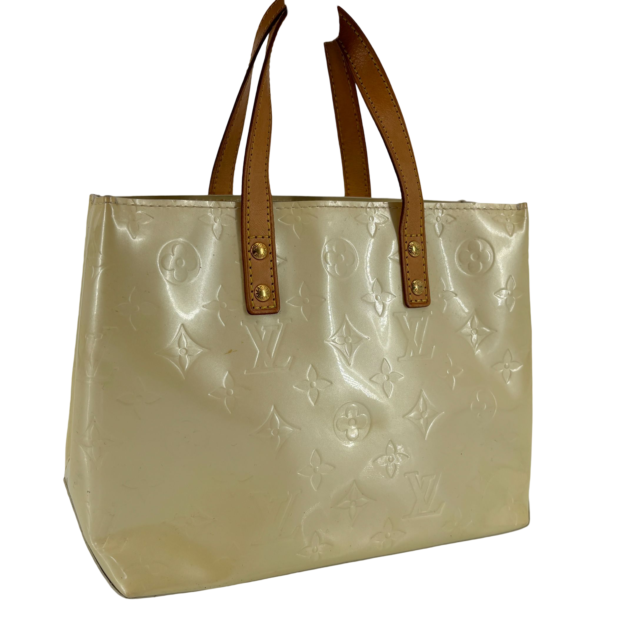 Louis Vuitton Reade PM Beige Vernis Leather