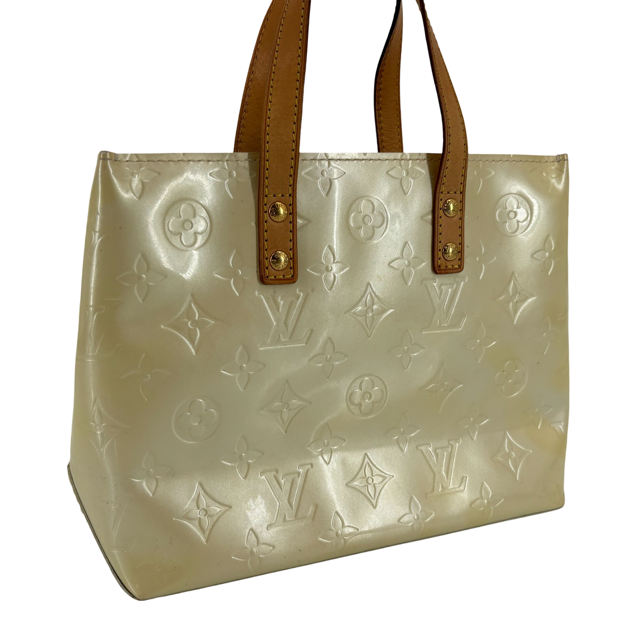 Louis Vuitton Reade PM Beige Vernis Leather