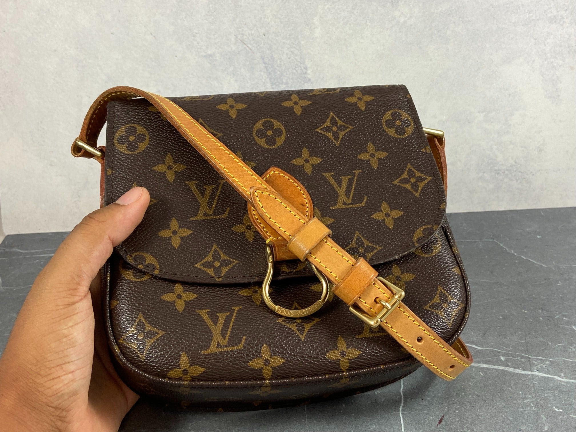 Louis Vuitton Saint Cloud PM Shoulder Bag Monogram Canvas