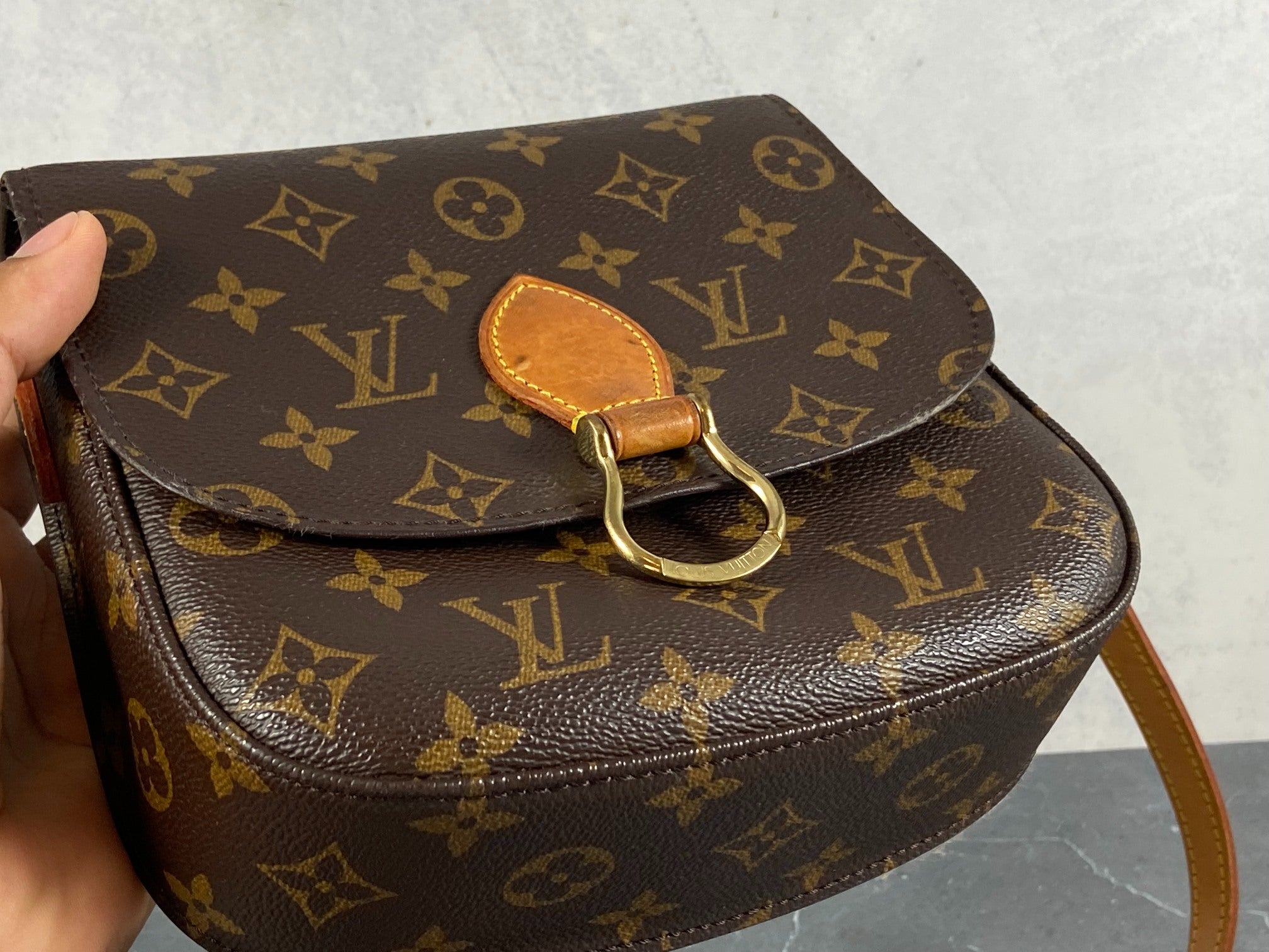 Louis Vuitton Saint Cloud PM Shoulder Bag Monogram Canvas