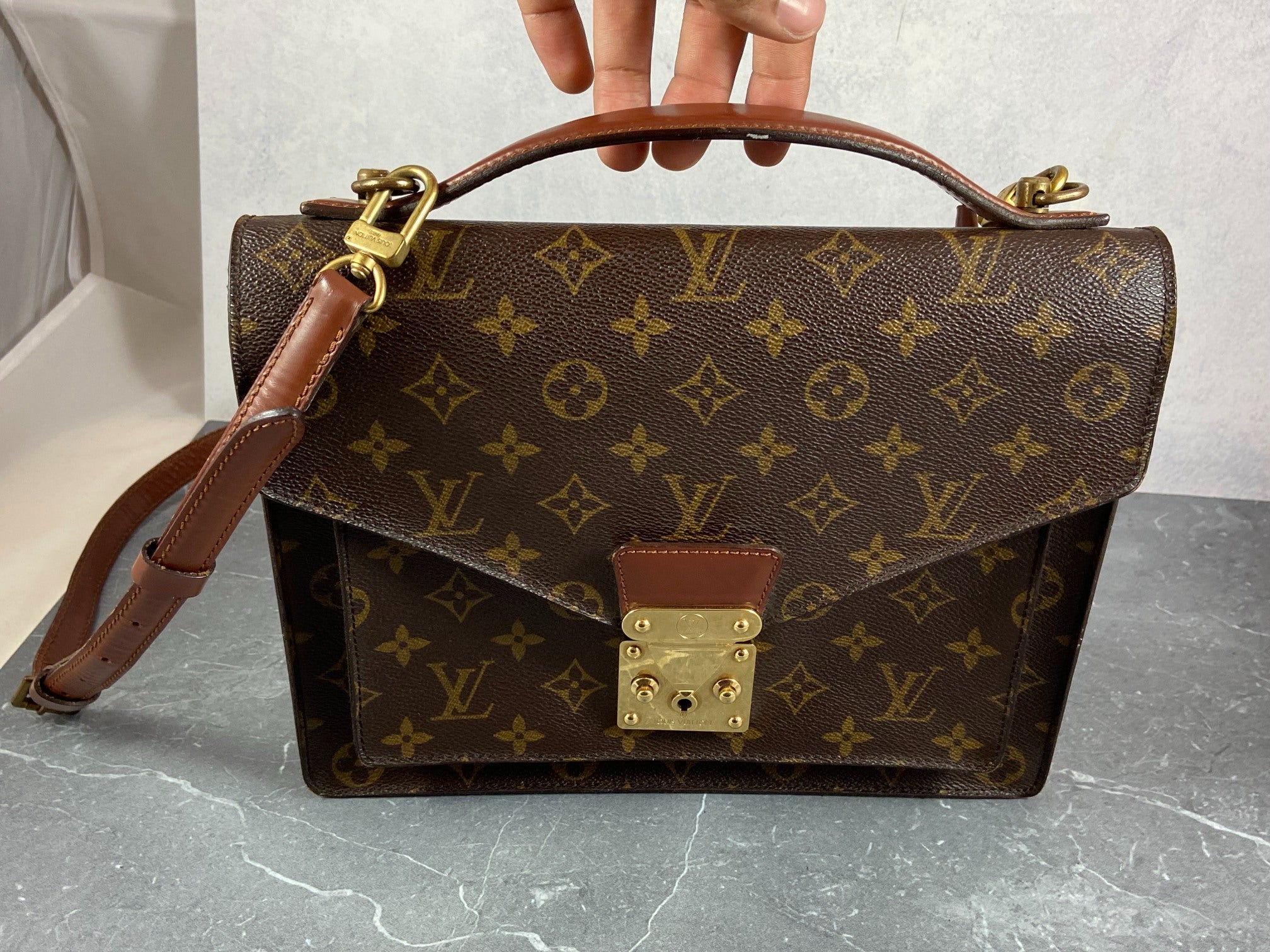 Louis Vuitton Monceau 28 Monogram Canvas