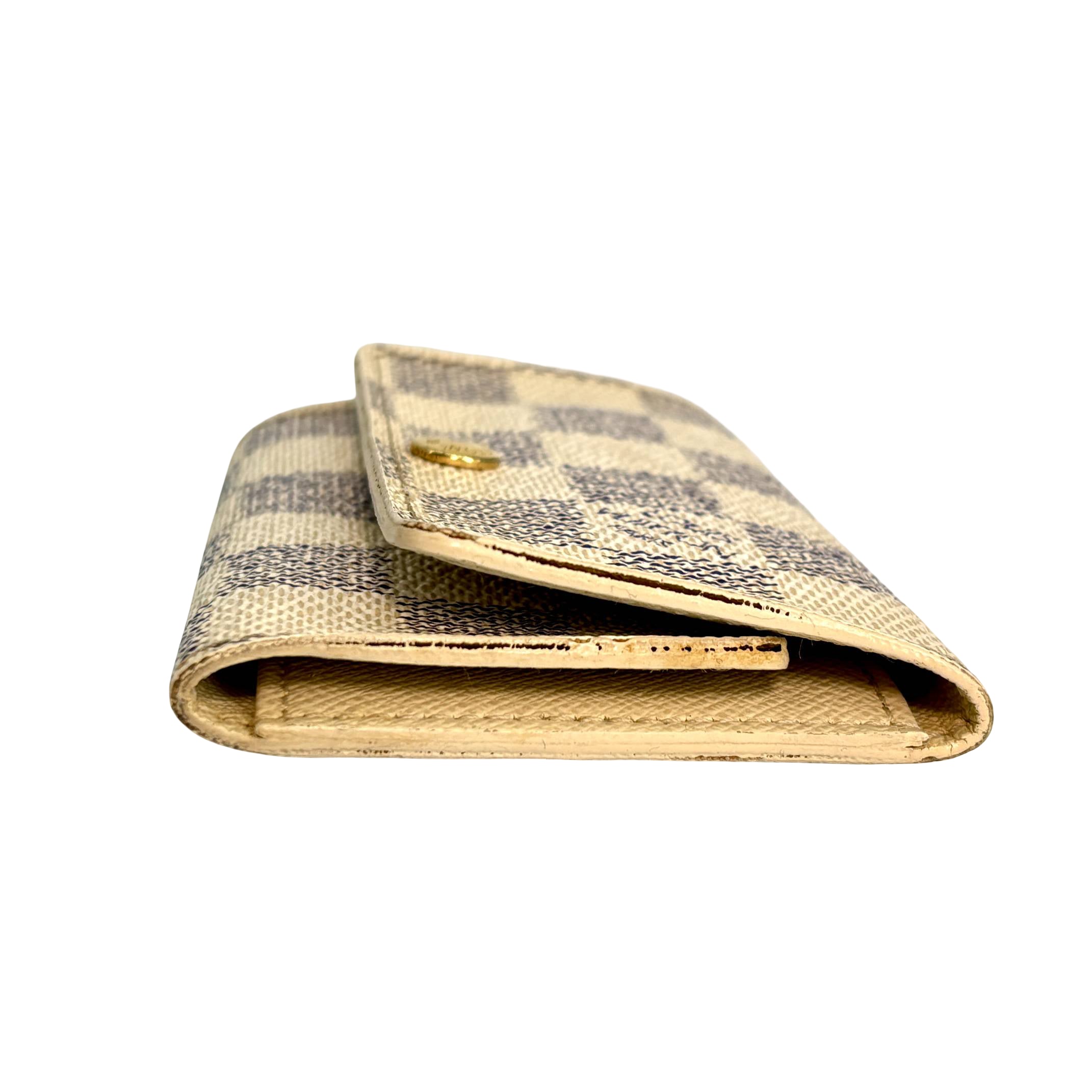 Louis Vuitton 6 Key Holder Damier Azur Canvas