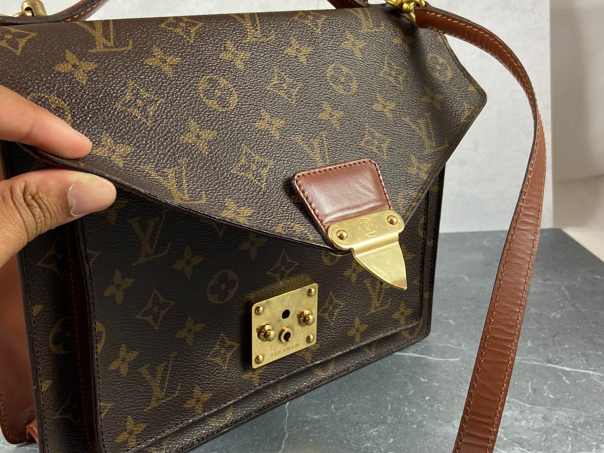 Louis Vuitton Monceau 28 Monogram Canvas