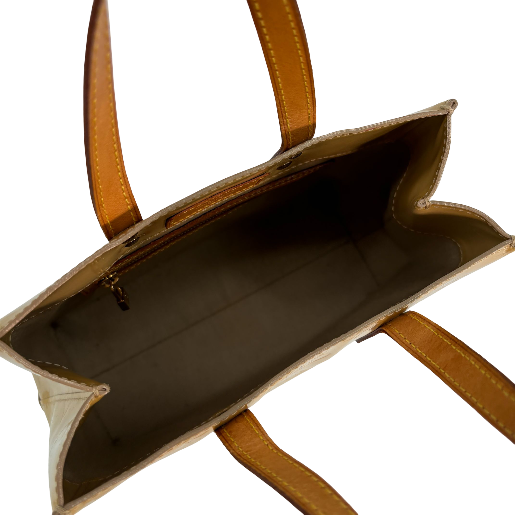 Louis Vuitton Reade PM Beige Vernis Leather