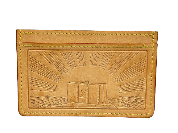 Louis Vuitton Earth Trunks Cardholder Beige Vachetta Leather
