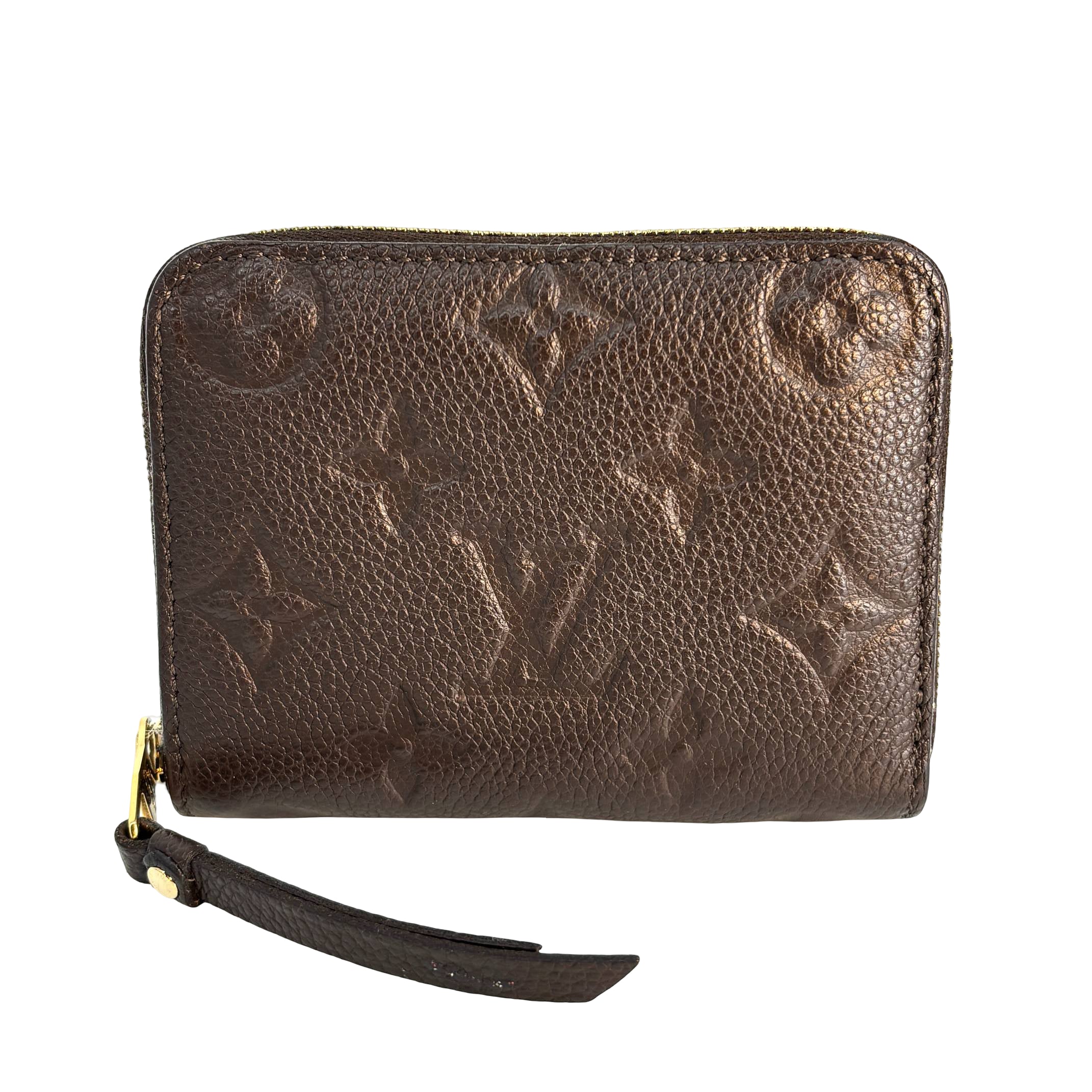 Louis Vuitton Zippy Compact Wallet Brown Monogram Empreinte Leather