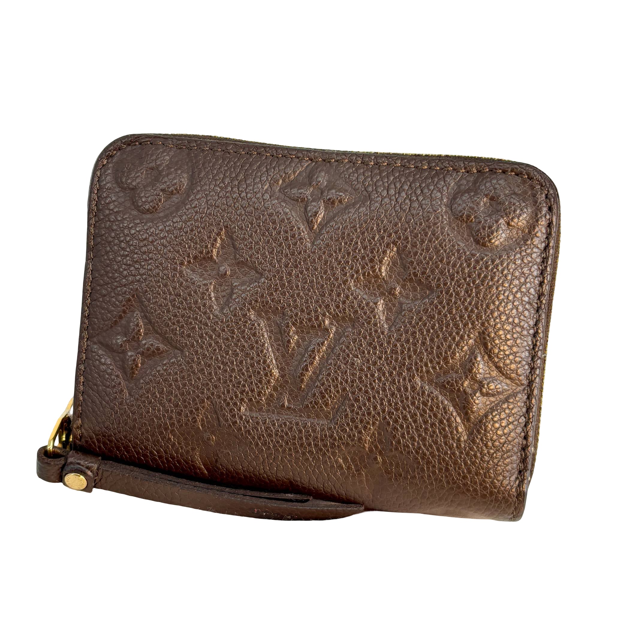 Louis Vuitton Zippy Compact Wallet Brown Monogram Empreinte Leather