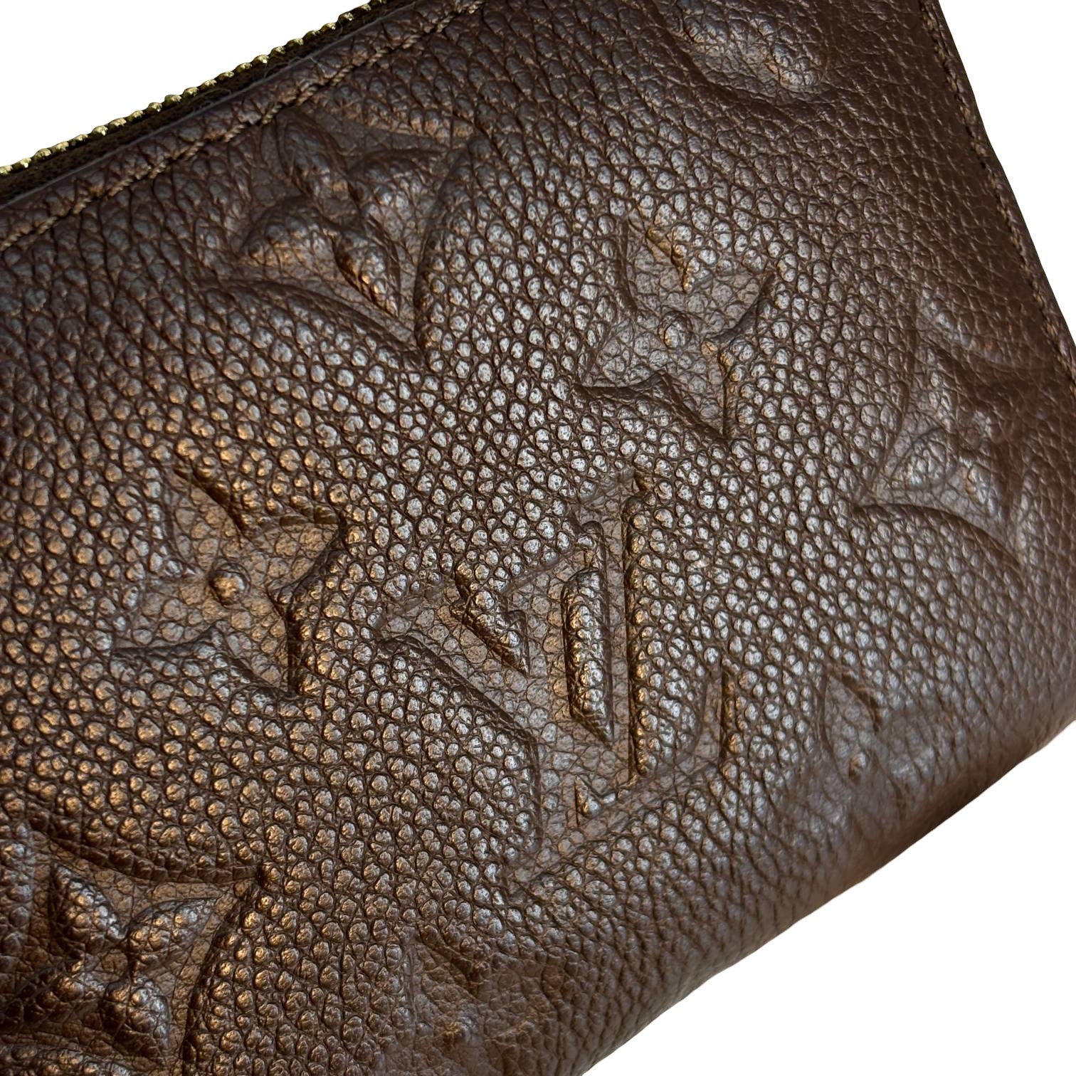 Louis Vuitton Zippy Compact Wallet Brown Monogram Empreinte Leather