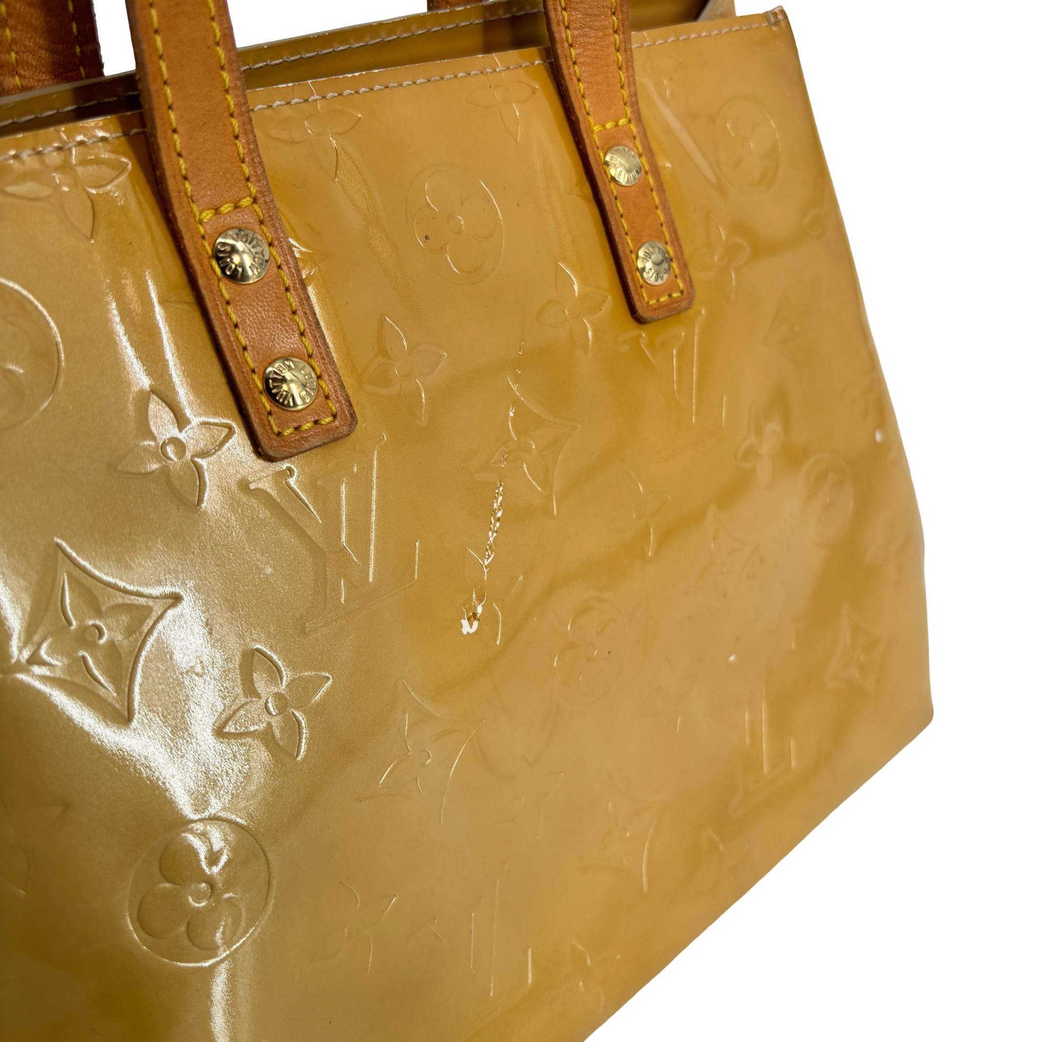 Louis Vuitton Reade PM Beige Vernis Leather