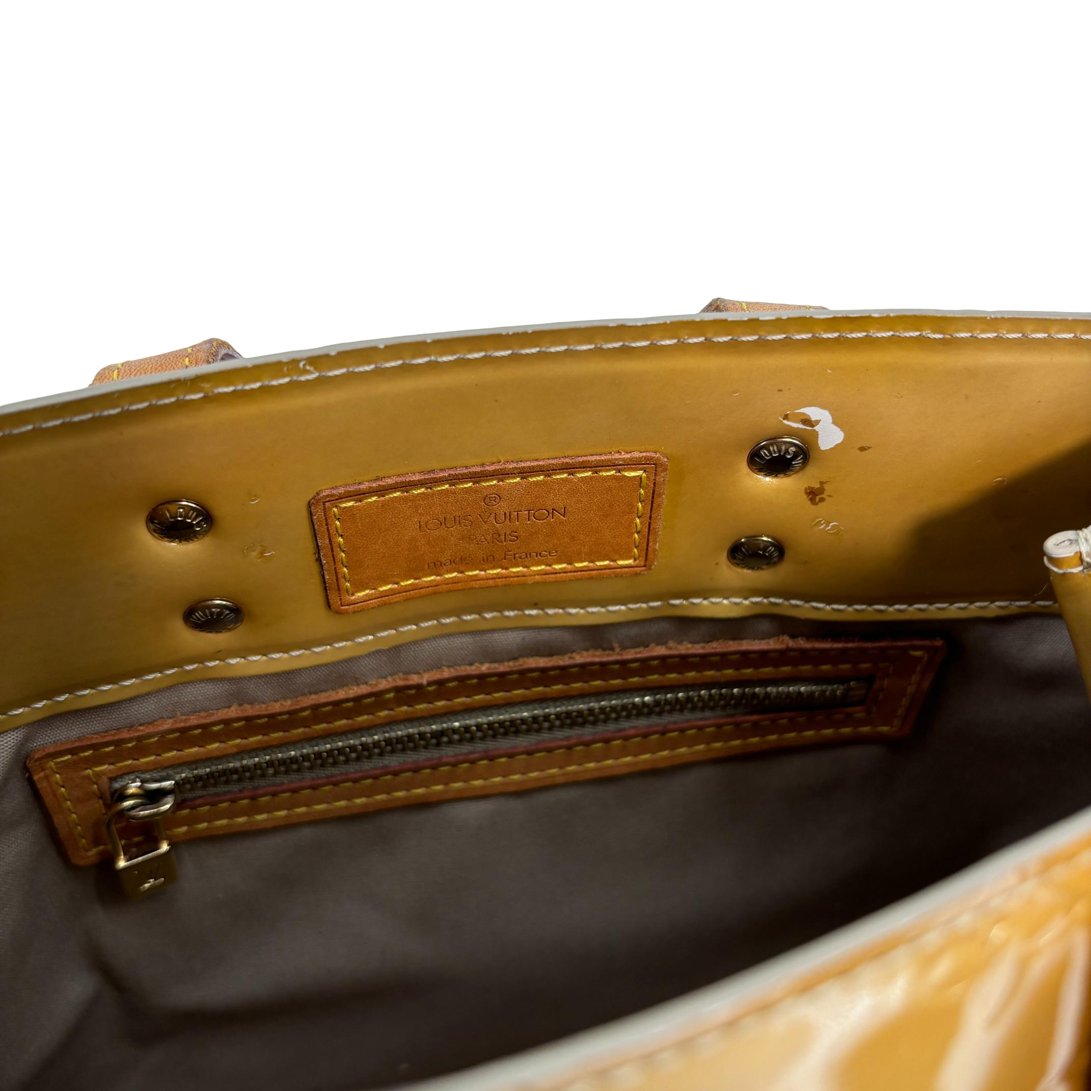 Louis Vuitton Reade PM Beige Vernis Leather